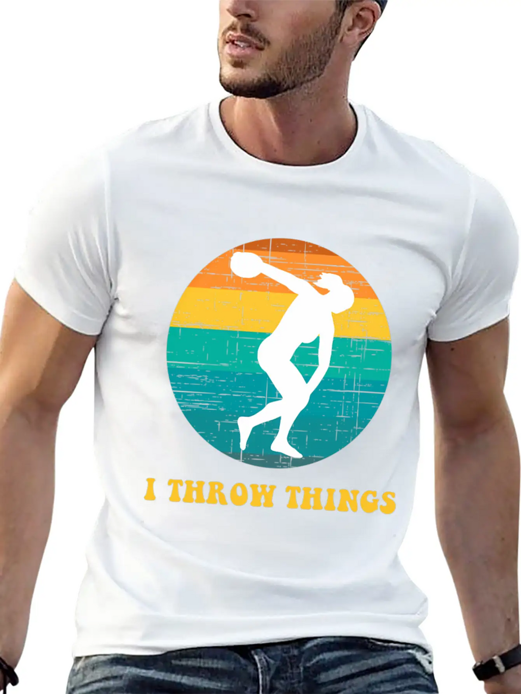 Track And Field Discus I Throw Classic Cotton Tee – Unisex Comfort For Any Season