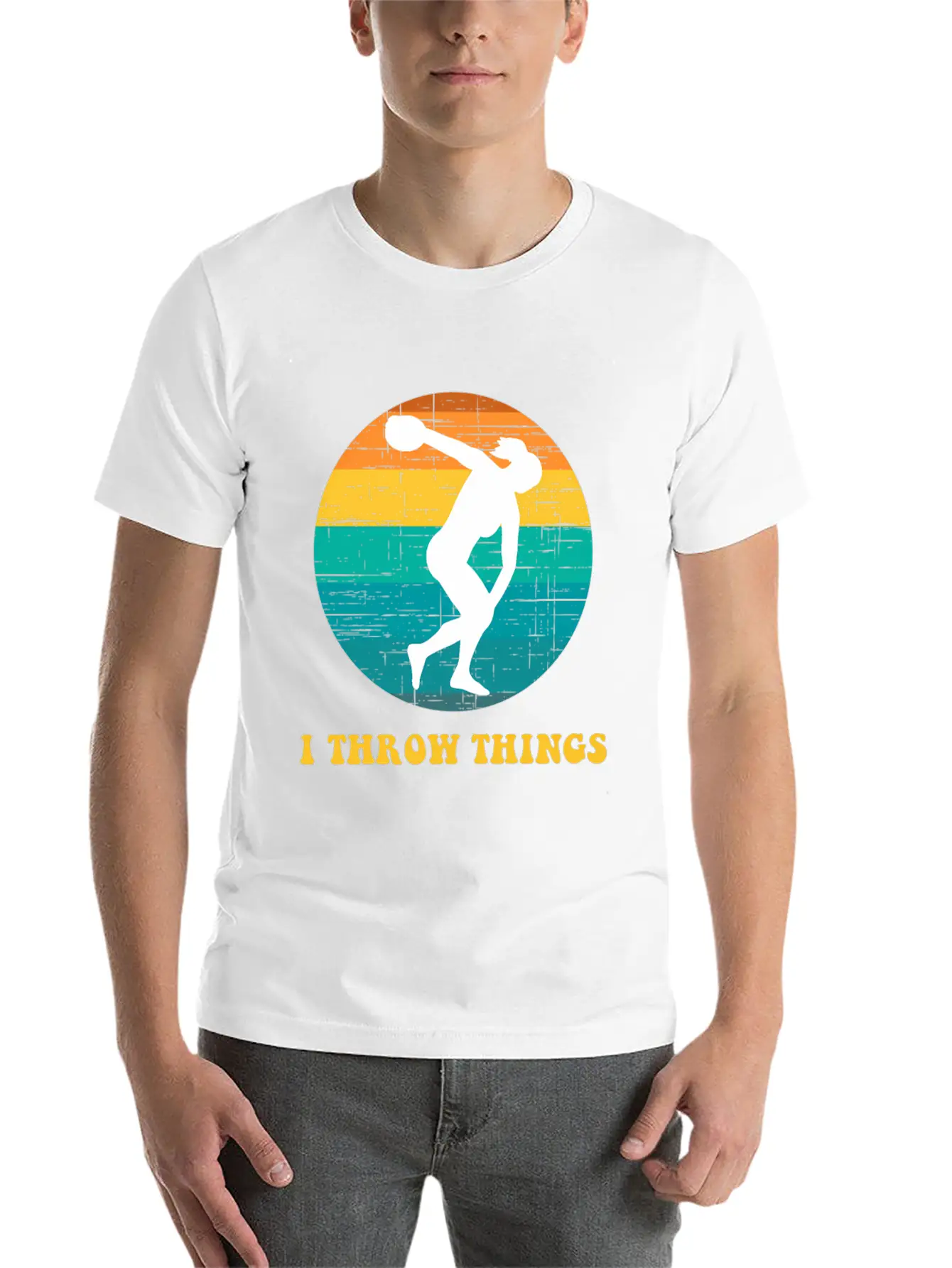 Track And Field Discus I Throw Classic Cotton Tee – Unisex Comfort For Any Season