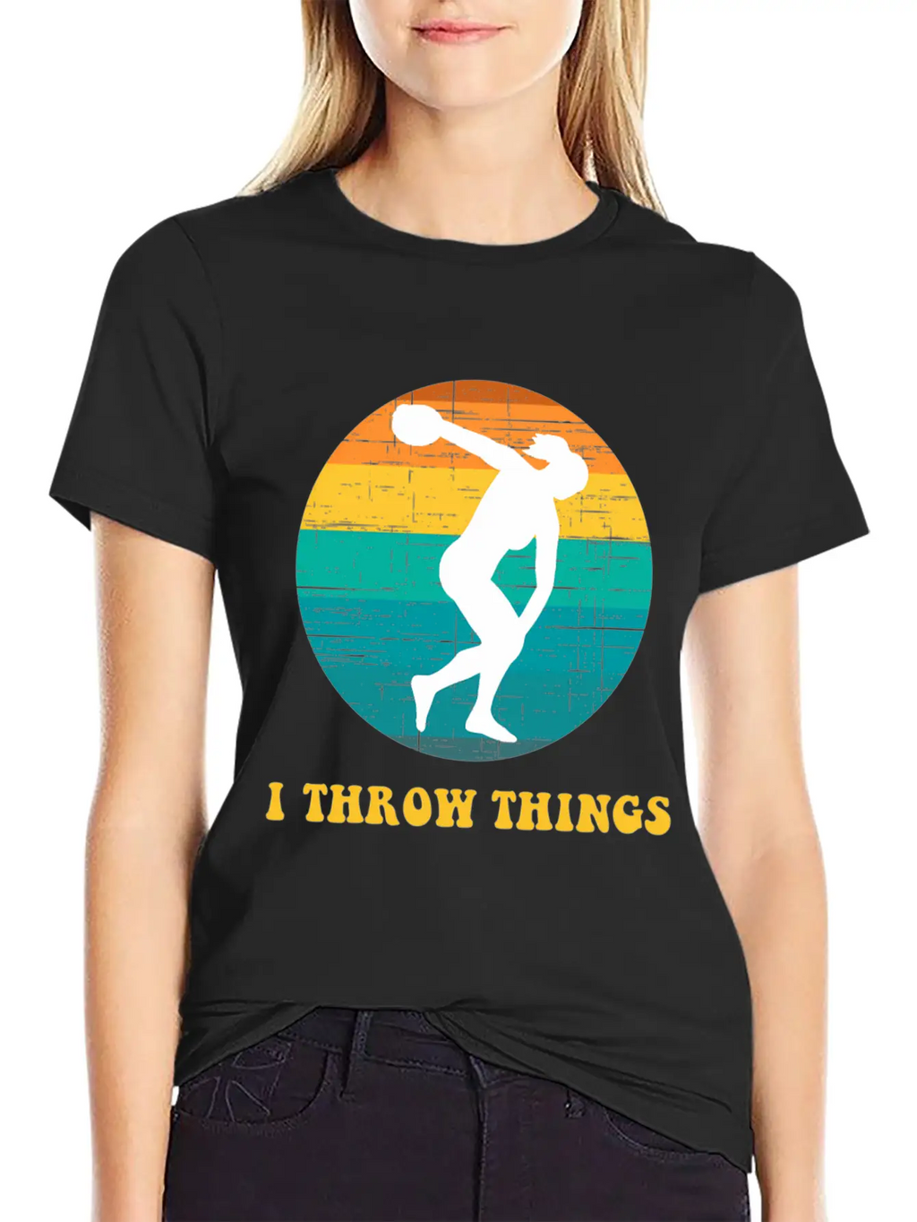 Track And Field Discus I Throw Classic Cotton Tee – Unisex Comfort For Any Season