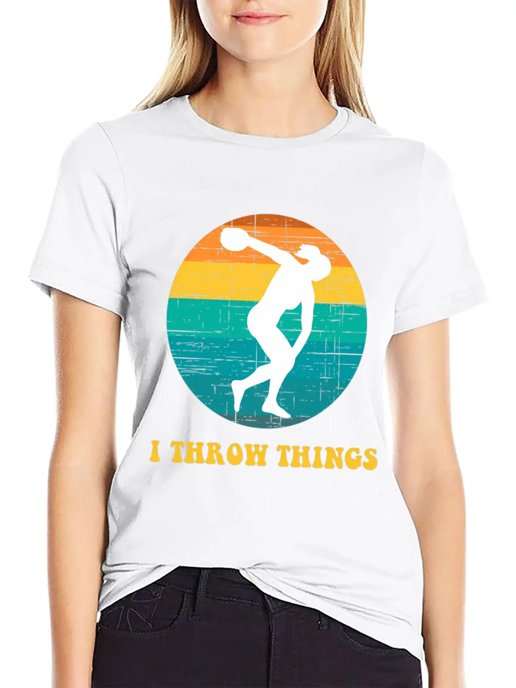 Track And Field Discus I Throw Classic Cotton Tee – Unisex Comfort For Any Season