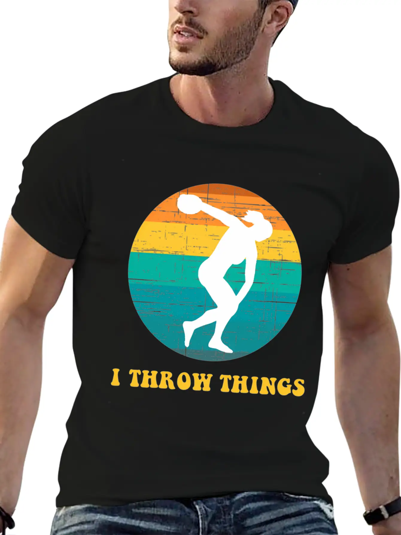 Track And Field Discus I Throw Classic Cotton Tee – Unisex Comfort For Any Season