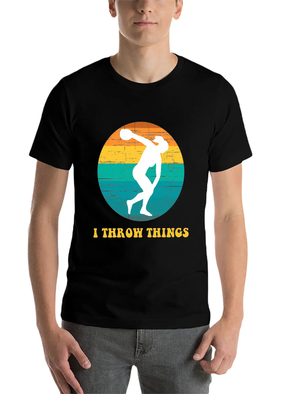 Track And Field Discus I Throw Classic Cotton Tee – Unisex Comfort For Any Season