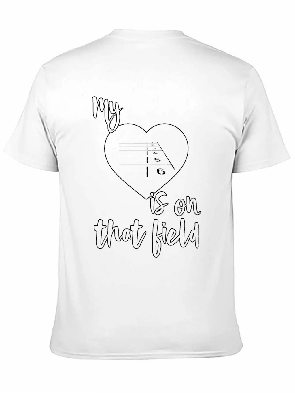Track And Field Mom My Heart Is On That Field Breathable Graphic T-Shirt – Perfect For Casual Days