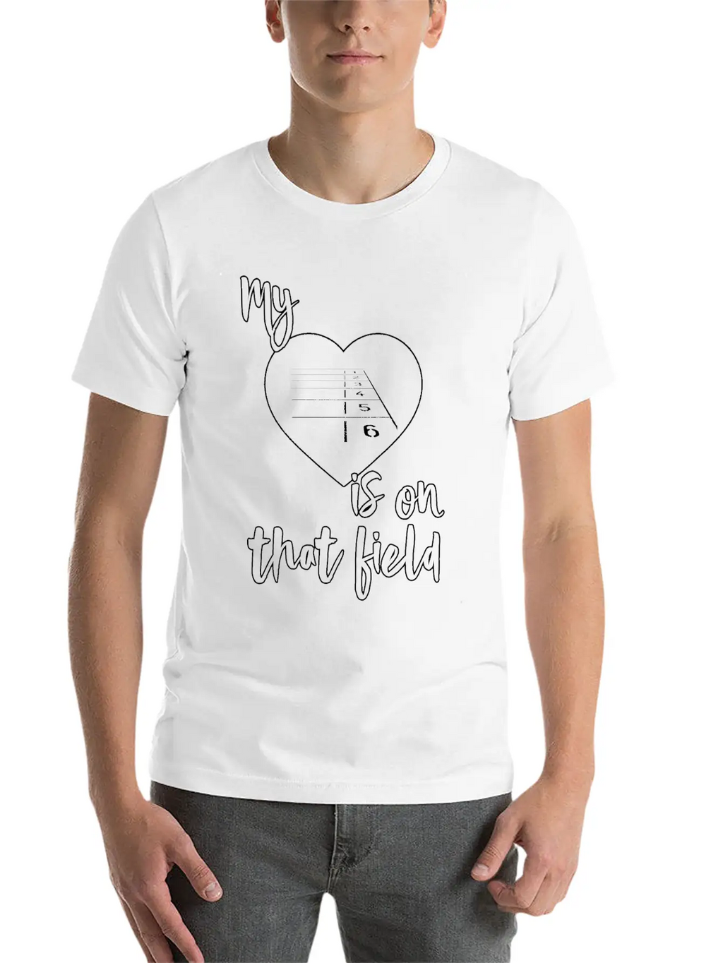 Track And Field Mom My Heart Is On That Field Breathable Graphic T-Shirt – Perfect For Casual Days