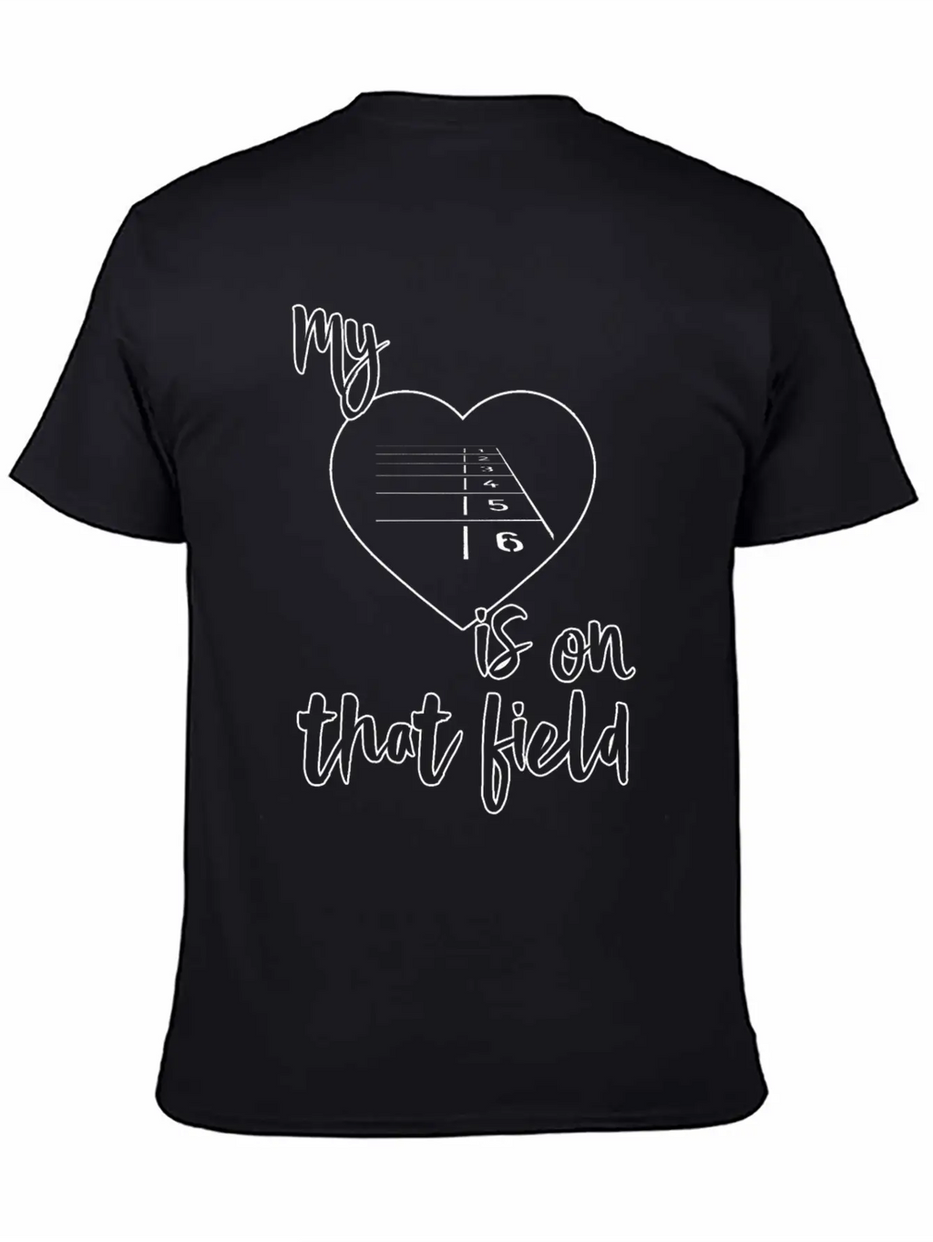 Track And Field Mom My Heart Is On That Field Breathable Graphic T-Shirt – Perfect For Casual Days