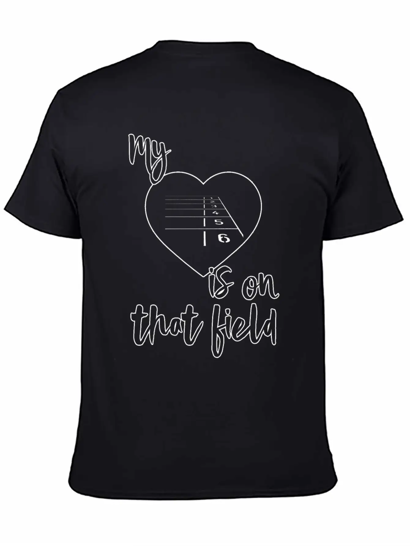 Track And Field Mom My Heart Is On That Field Breathable Graphic T-Shirt – Perfect For Casual Days