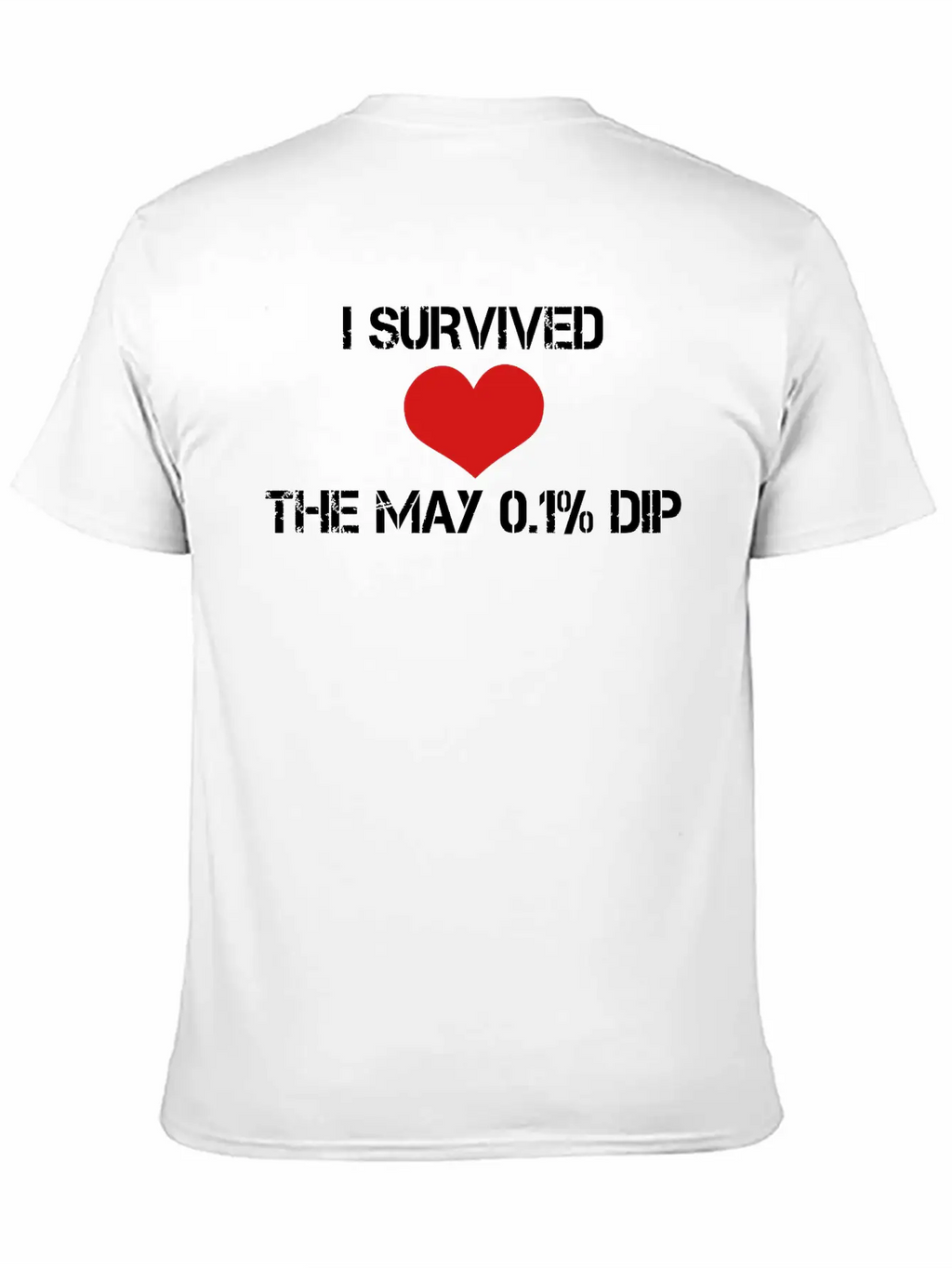 Trader's Shirt - I Survided The May 0.1%Dip Essential Cotton Tee For Daily Outfits – Unisex Style