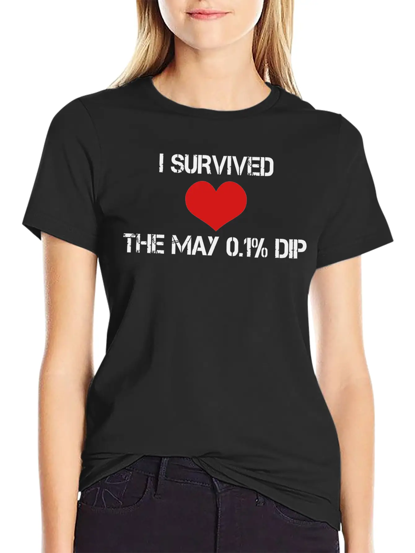 Trader's Shirt - I Survided The May 0.1%Dip Essential Cotton Tee For Daily Outfits – Unisex Style