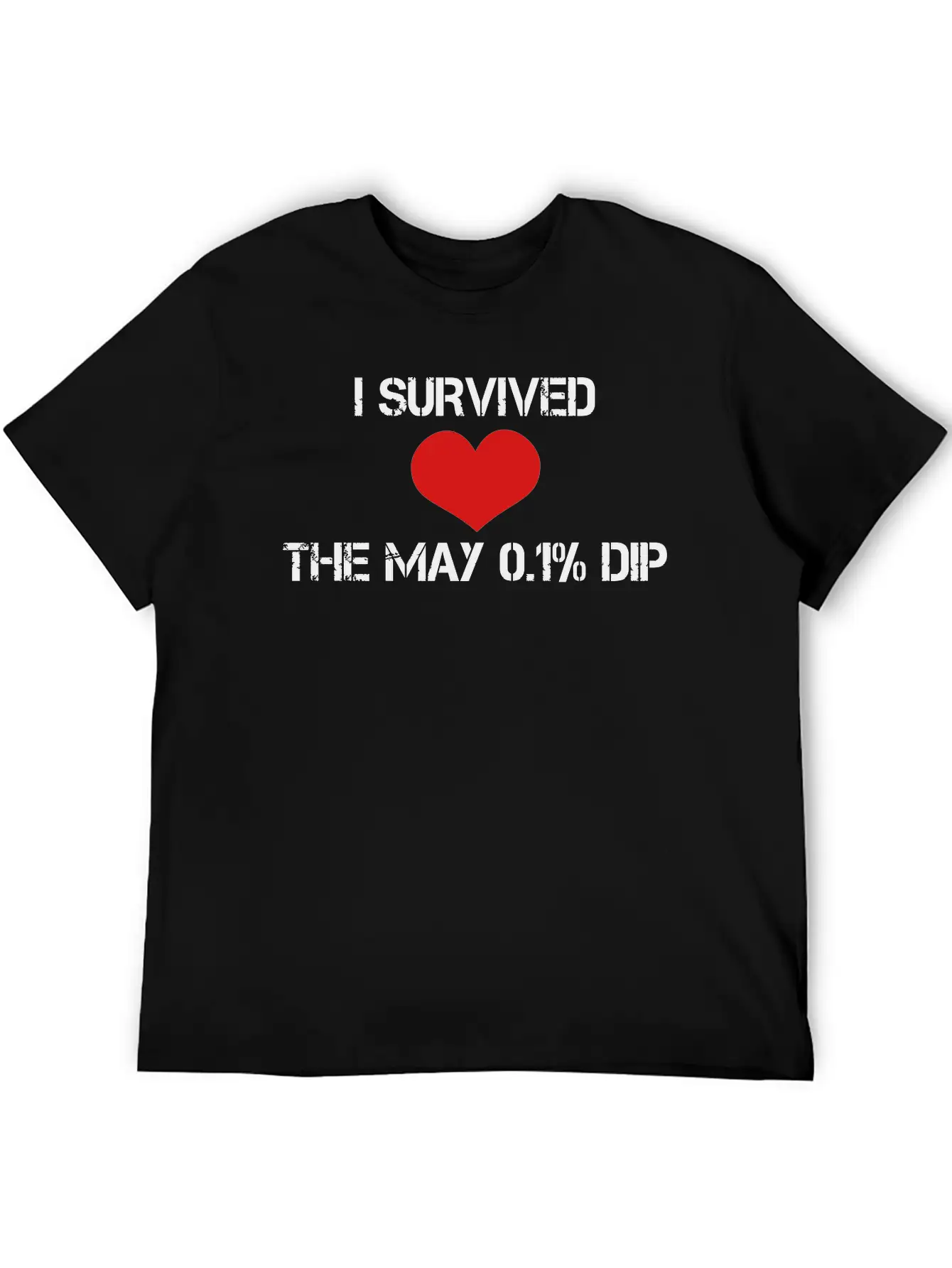 Trader's Shirt - I Survided The May 0.1%Dip Essential Cotton Tee For Daily Outfits – Unisex Style