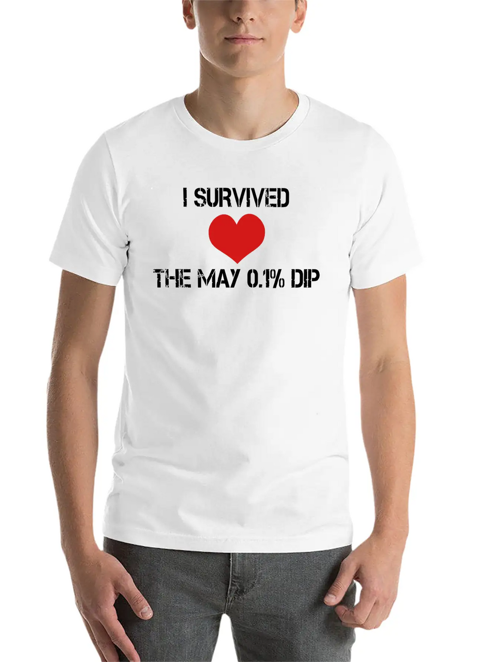 Trader's Shirt - I Survided The May 0.1%Dip Essential Cotton Tee For Daily Outfits – Unisex Style