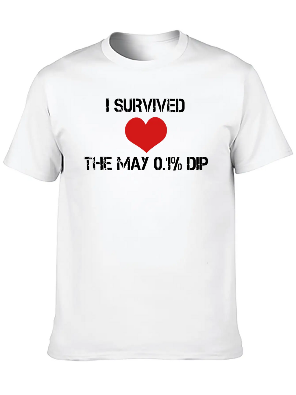 Trader's Shirt - I Survided The May 0.1%Dip Essential Cotton Tee For Daily Outfits – Unisex Style