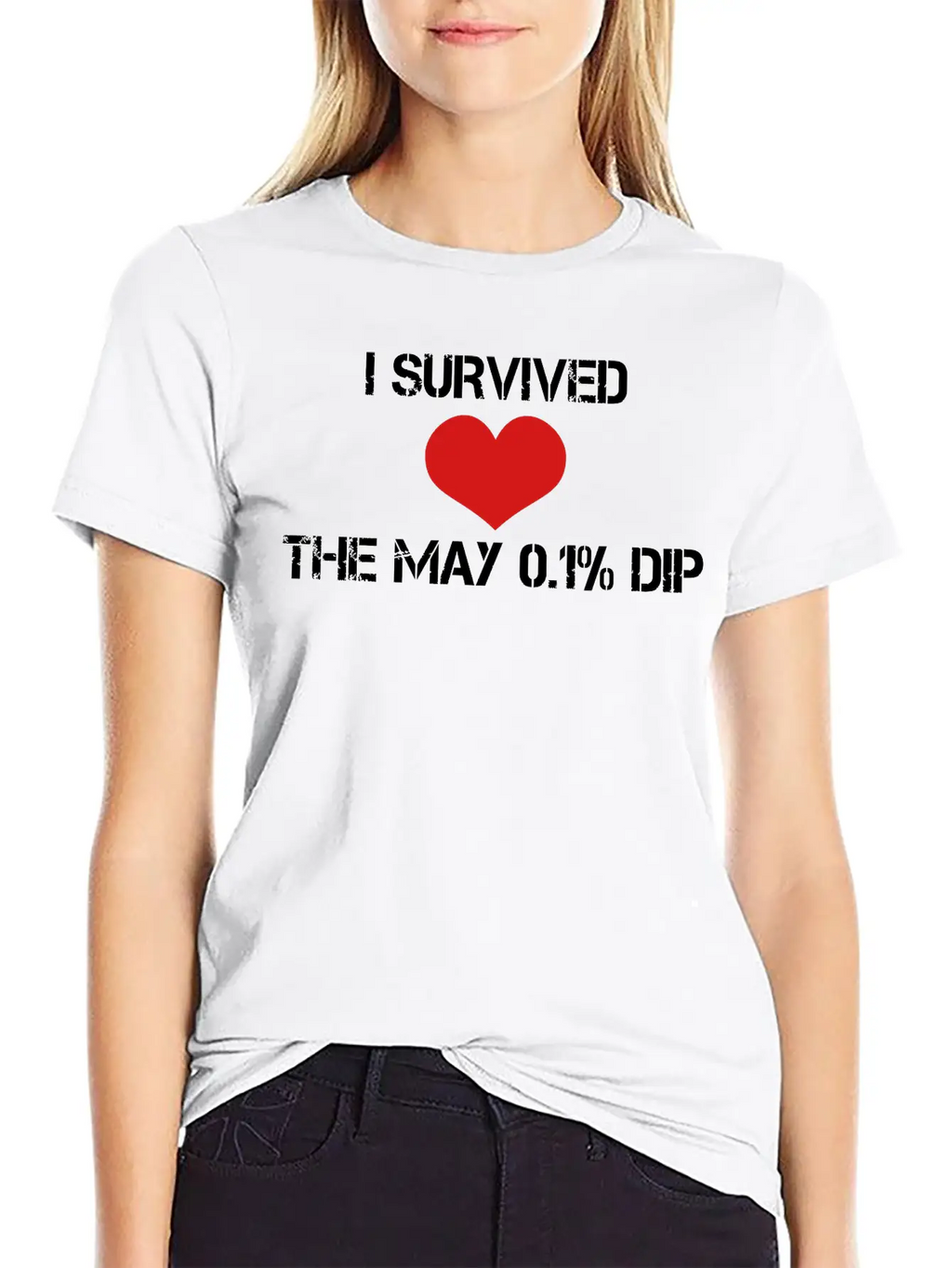 Trader's Shirt - I Survided The May 0.1%Dip Essential Cotton Tee For Daily Outfits – Unisex Style