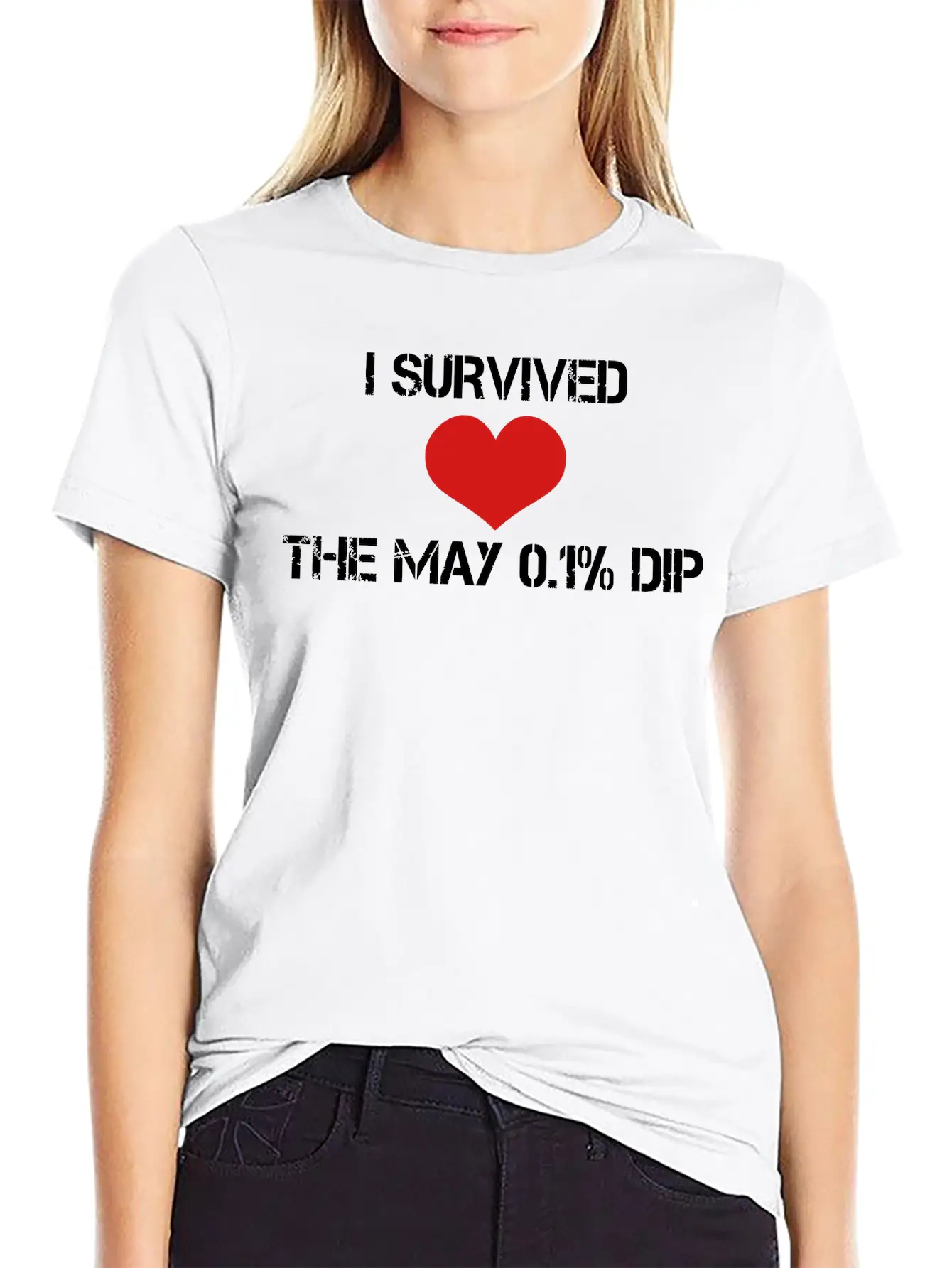 Trader's Shirt - I Survided The May 0.1%Dip Essential Cotton Tee For Daily Outfits – Unisex Style