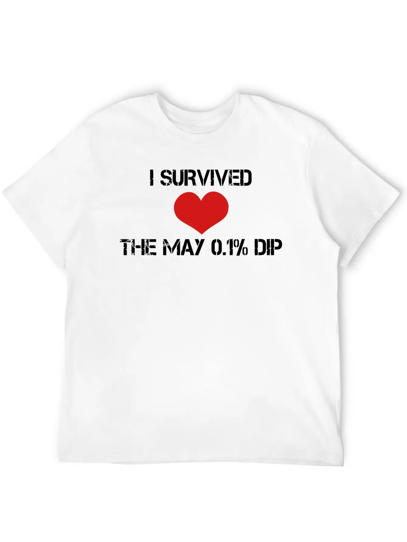 Trader's Shirt - I Survided The May 0.1%Dip Essential Cotton Tee For Daily Outfits – Unisex Style