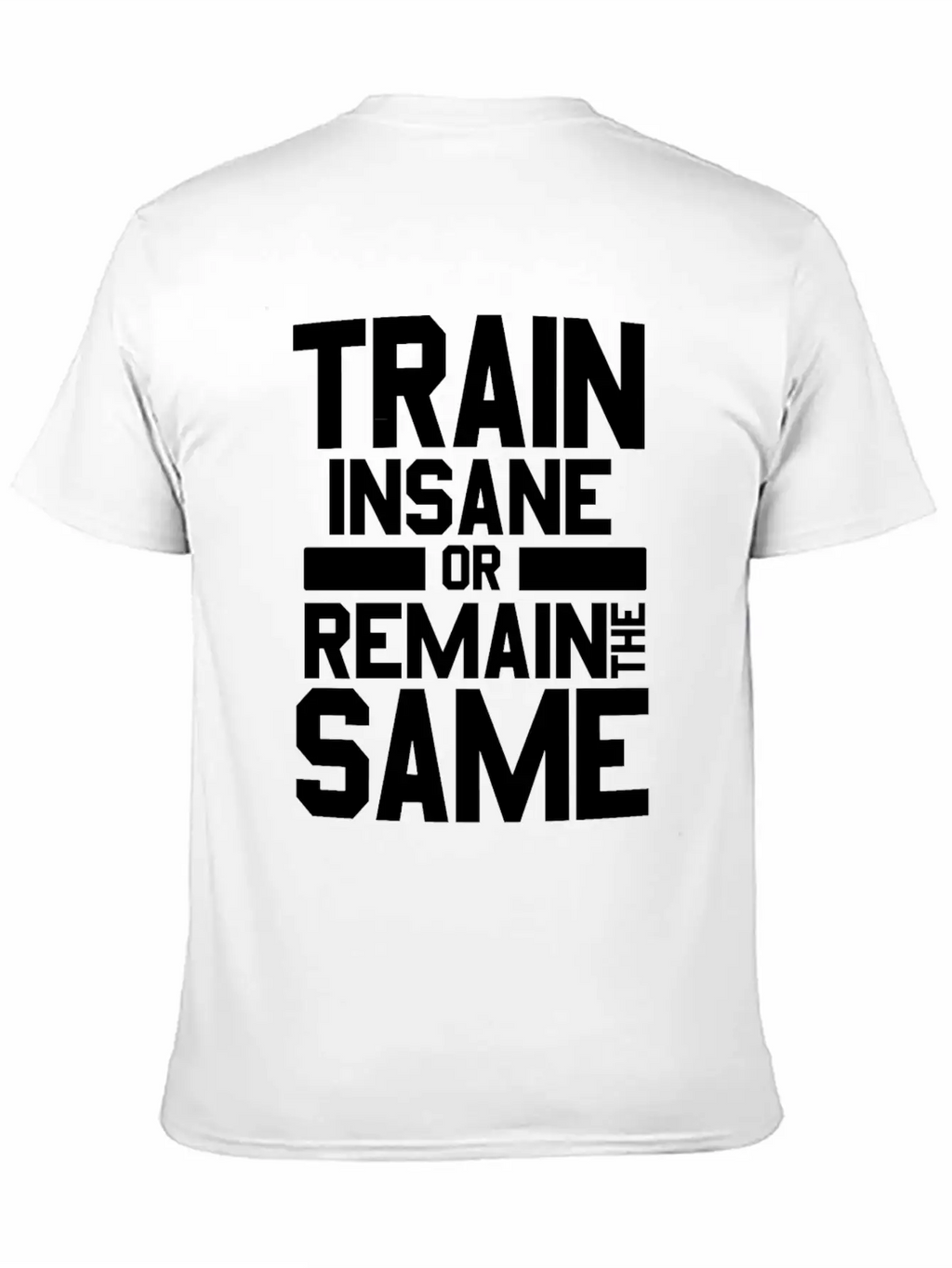 Train Insane Or Remain The Same Bodybuilders Gym Stylish Everyday T-Shirt – Unisex Basic Cotton Tee