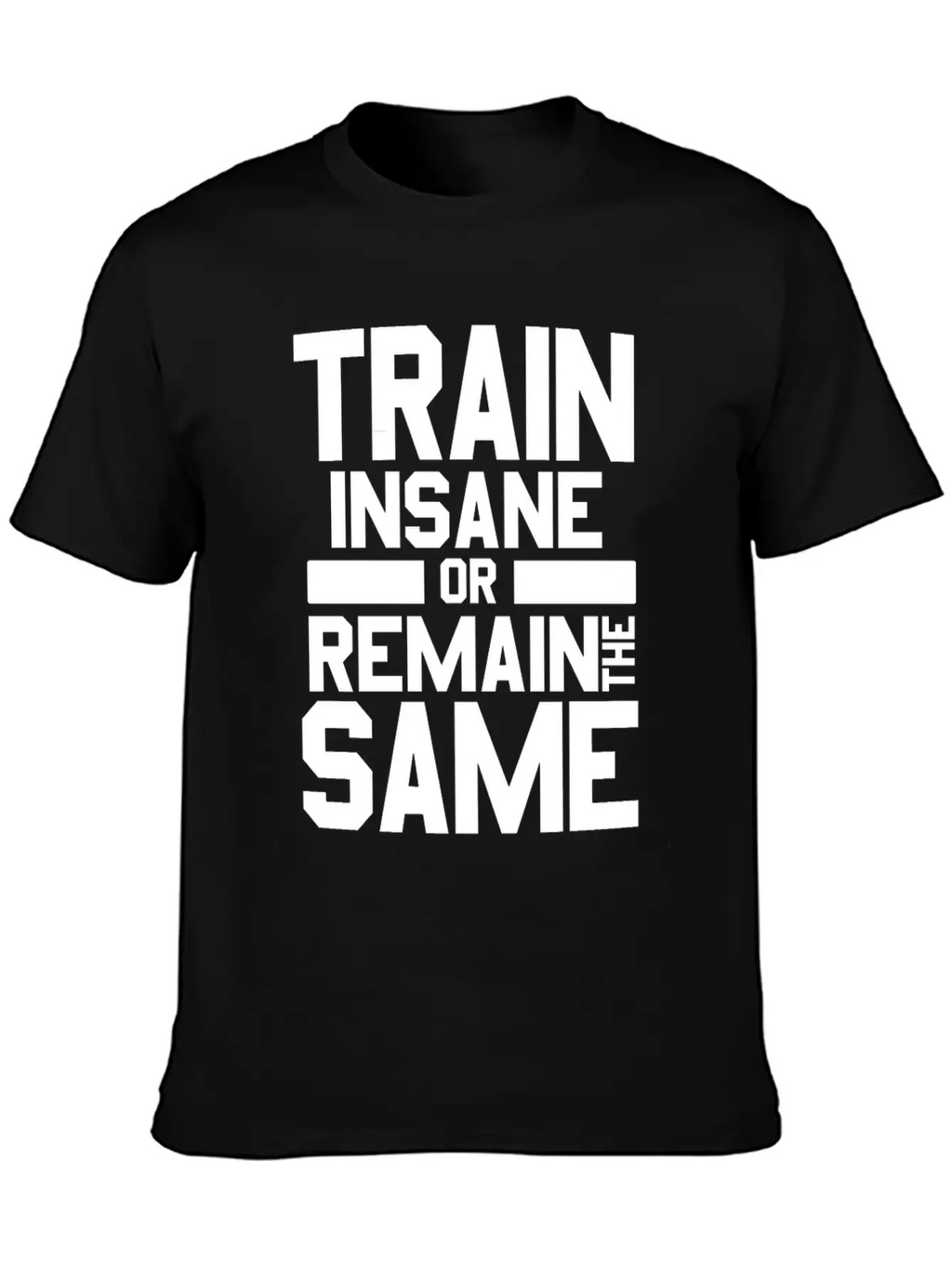 Train Insane Or Remain The Same Bodybuilders Gym Stylish Everyday T-Shirt – Unisex Basic Cotton Tee