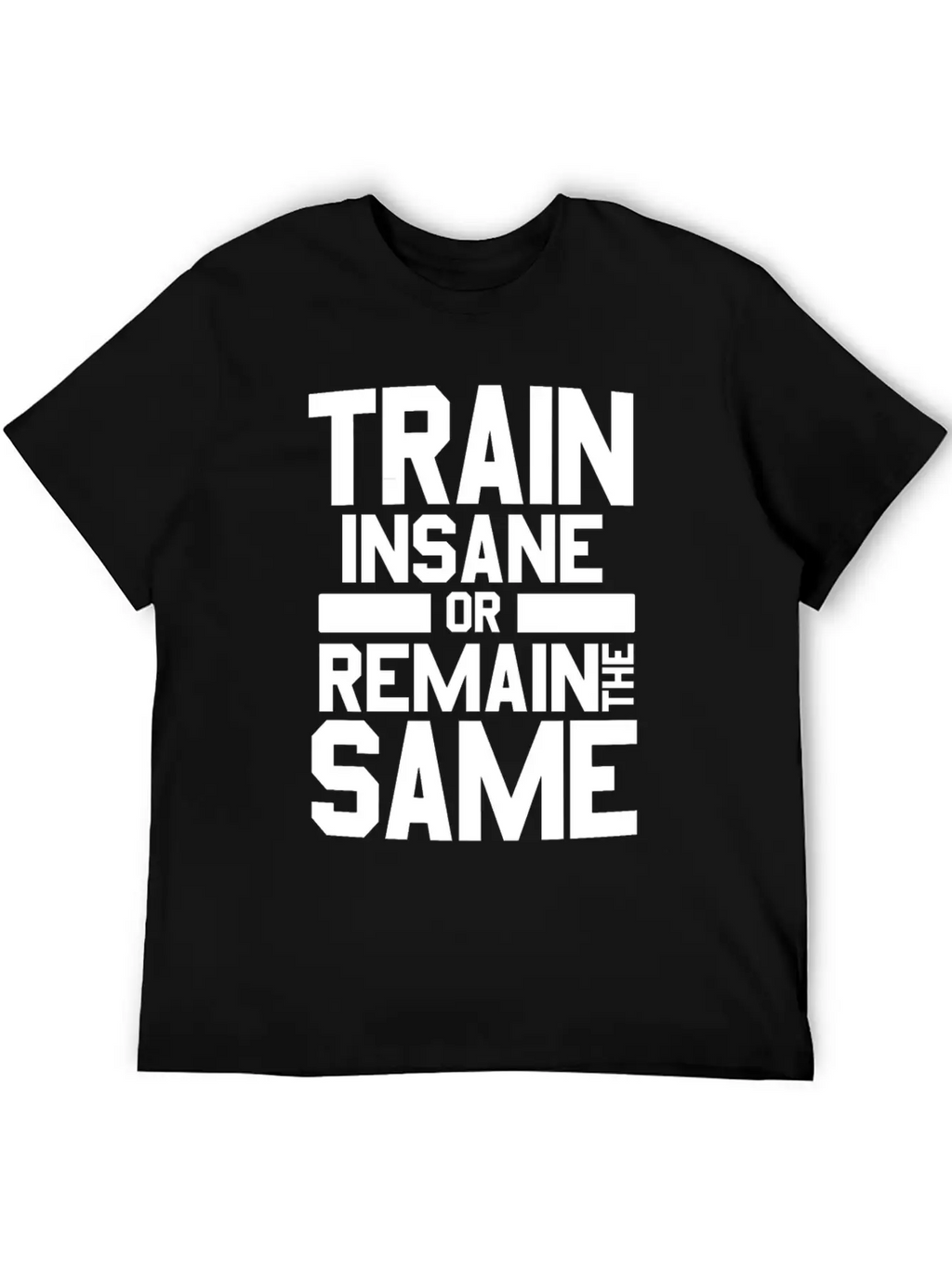 Train Insane Or Remain The Same Bodybuilders Gym Stylish Everyday T-Shirt – Unisex Basic Cotton Tee