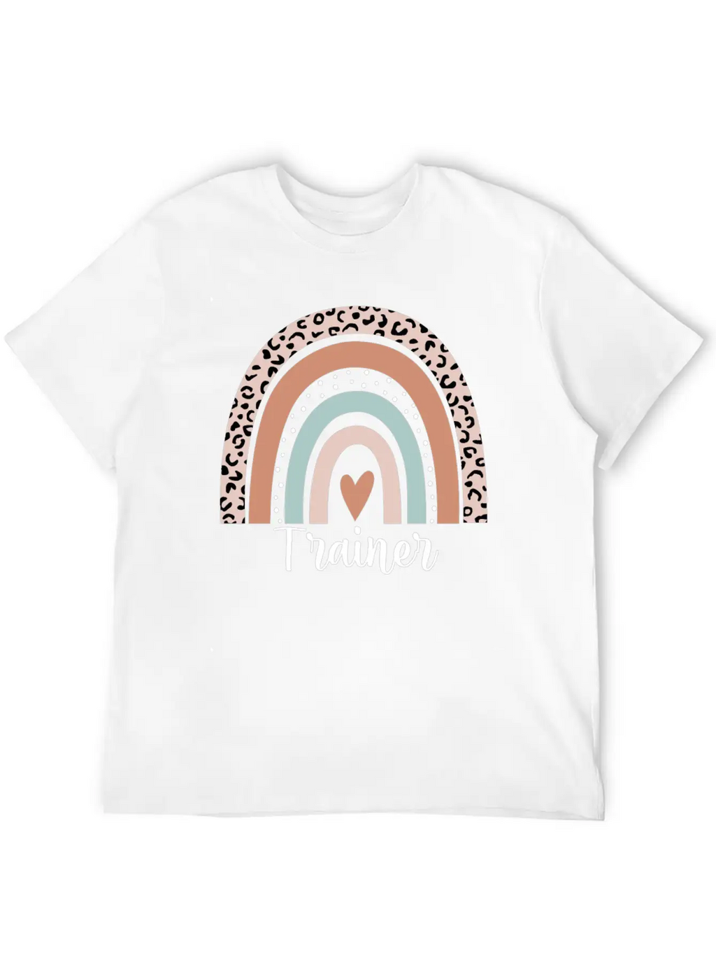 Trainer Rainbow Leopard Funny Trainer Appreciation Unisex Casual T-Shirt – Clean Design For Daily Comfort