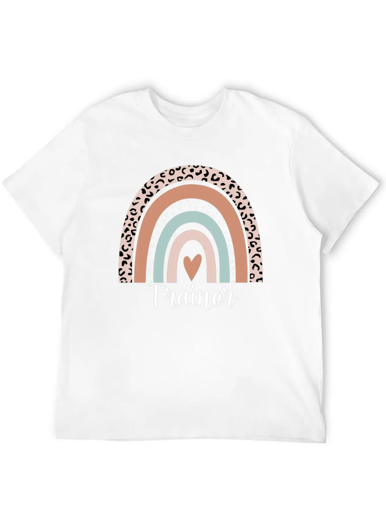 Trainer Rainbow Leopard Funny Trainer Appreciation Unisex Casual T-Shirt – Clean Design For Daily Comfort