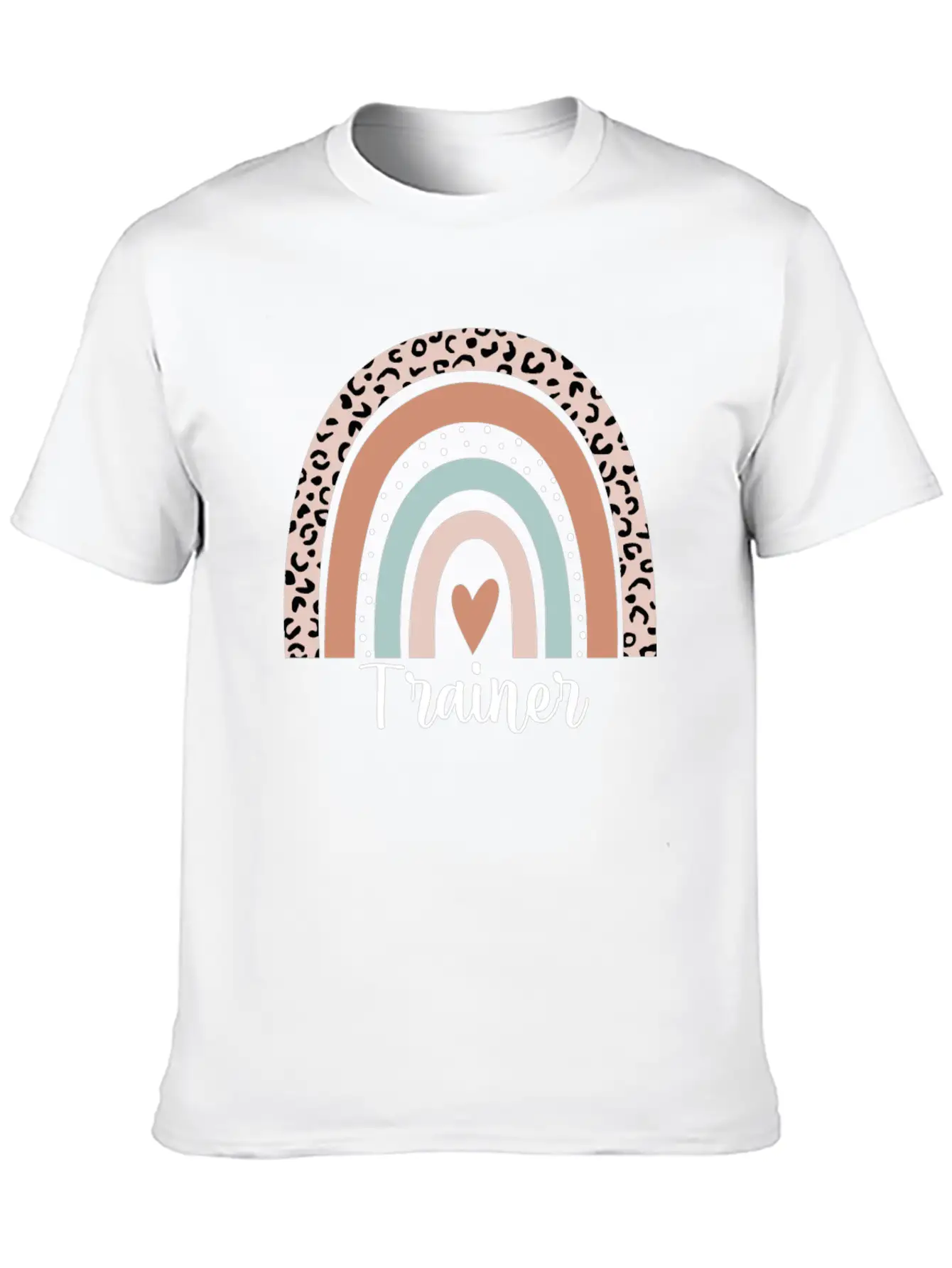 Trainer Rainbow Leopard Funny Trainer Appreciation Unisex Casual T-Shirt – Clean Design For Daily Comfort