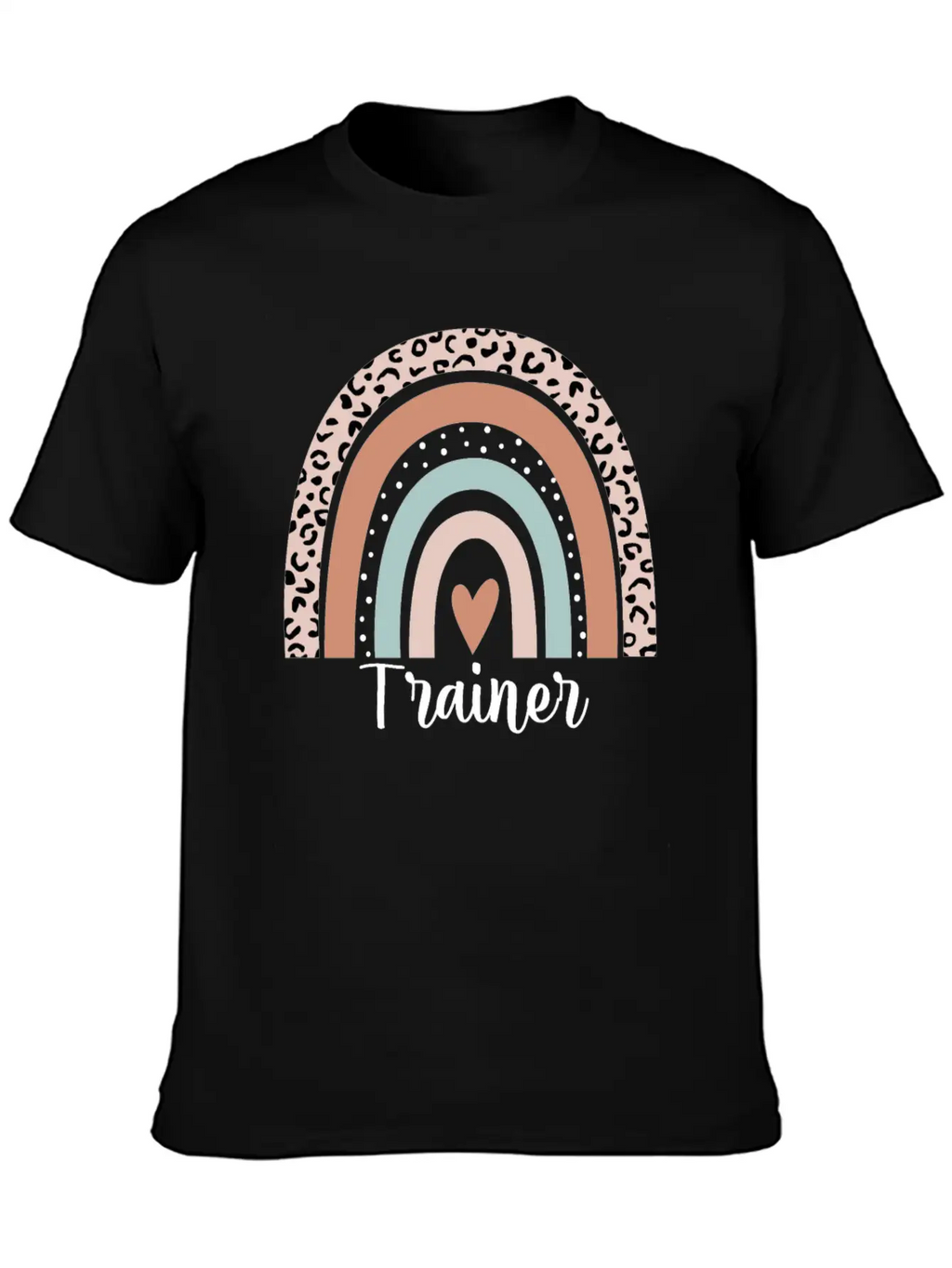 Trainer Rainbow Leopard Funny Trainer Appreciation Unisex Casual T-Shirt – Clean Design For Daily Comfort