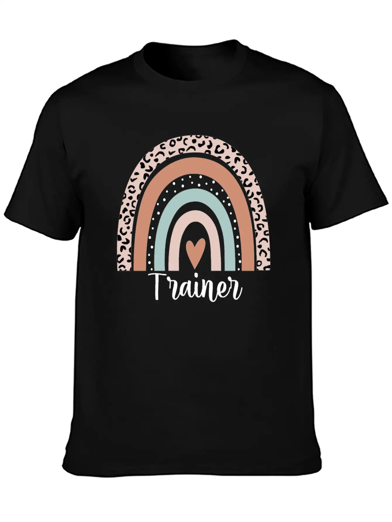 Trainer Rainbow Leopard Funny Trainer Appreciation Unisex Casual T-Shirt – Clean Design For Daily Comfort