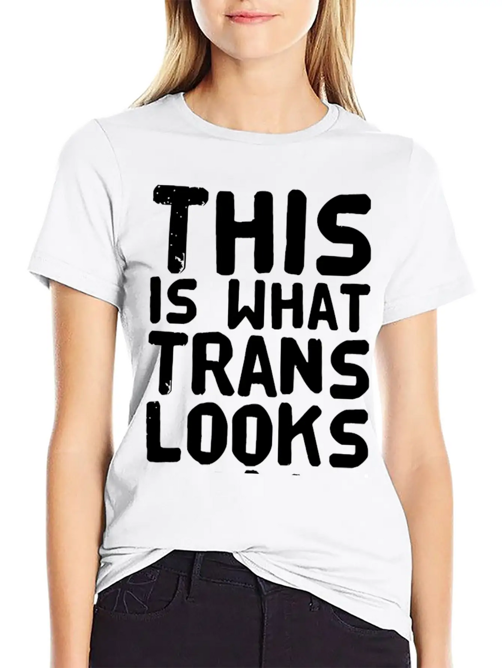 Trans - This Is What Trans Looks Like Relaxed Everyday Tee – Lightweight And Durable Cotton