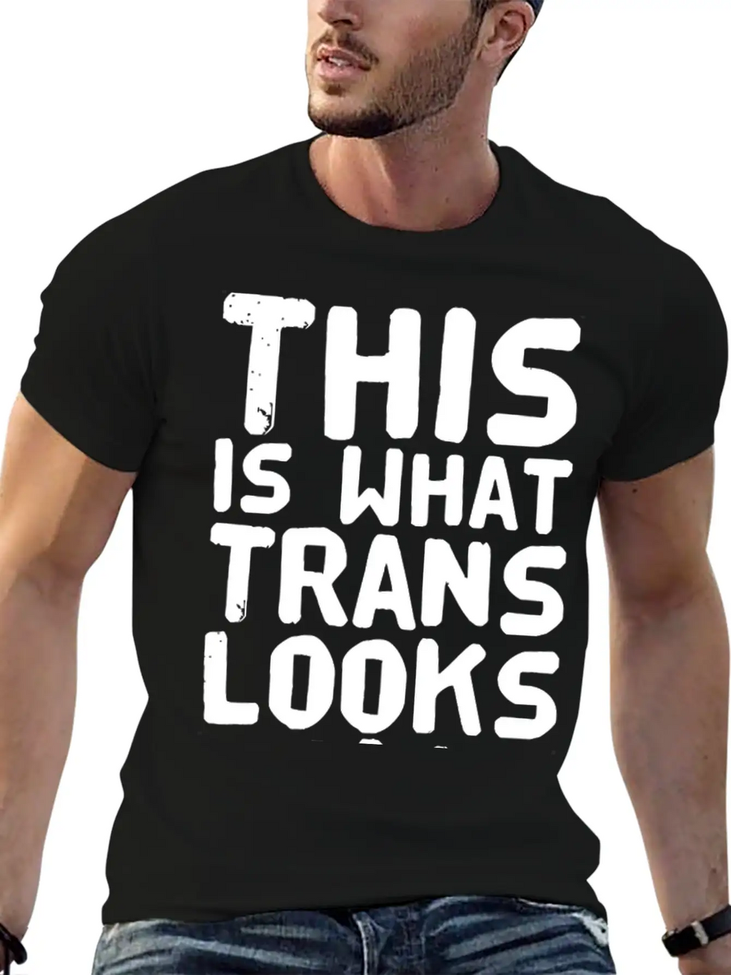 Trans - This Is What Trans Looks Like Relaxed Everyday Tee – Lightweight And Durable Cotton