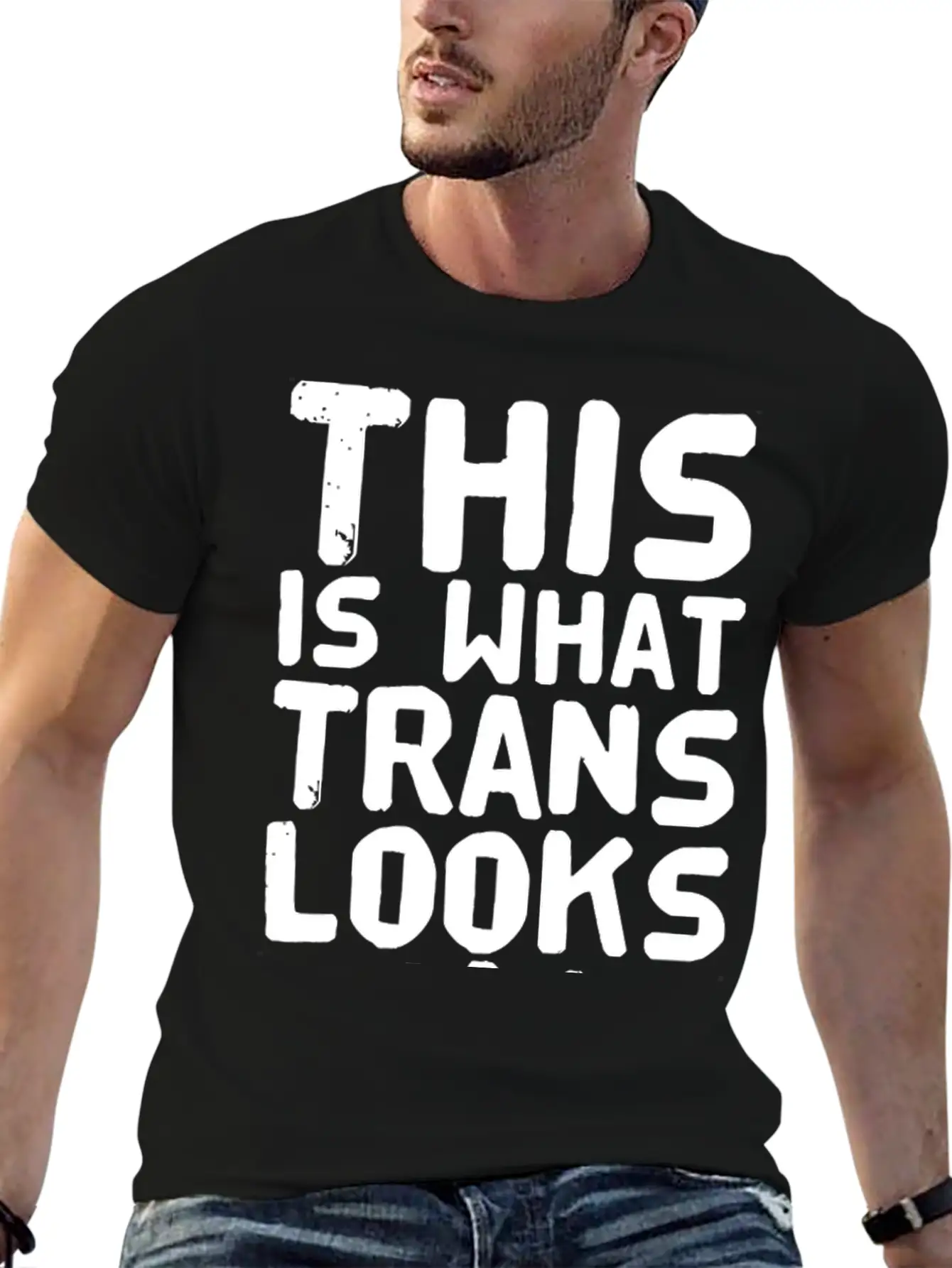 Trans - This Is What Trans Looks Like Relaxed Everyday Tee – Lightweight And Durable Cotton