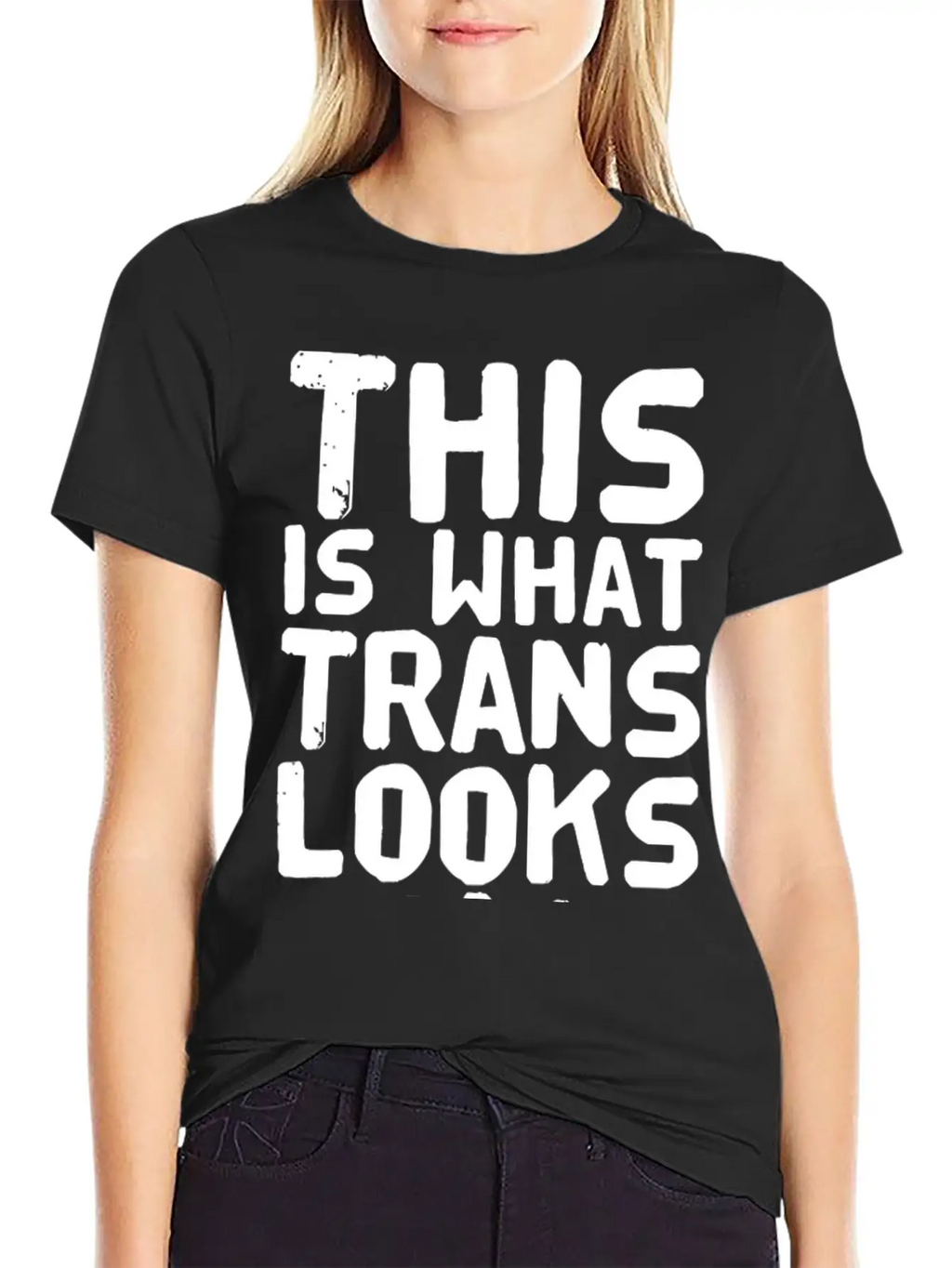 Trans - This Is What Trans Looks Like Relaxed Everyday Tee – Lightweight And Durable Cotton