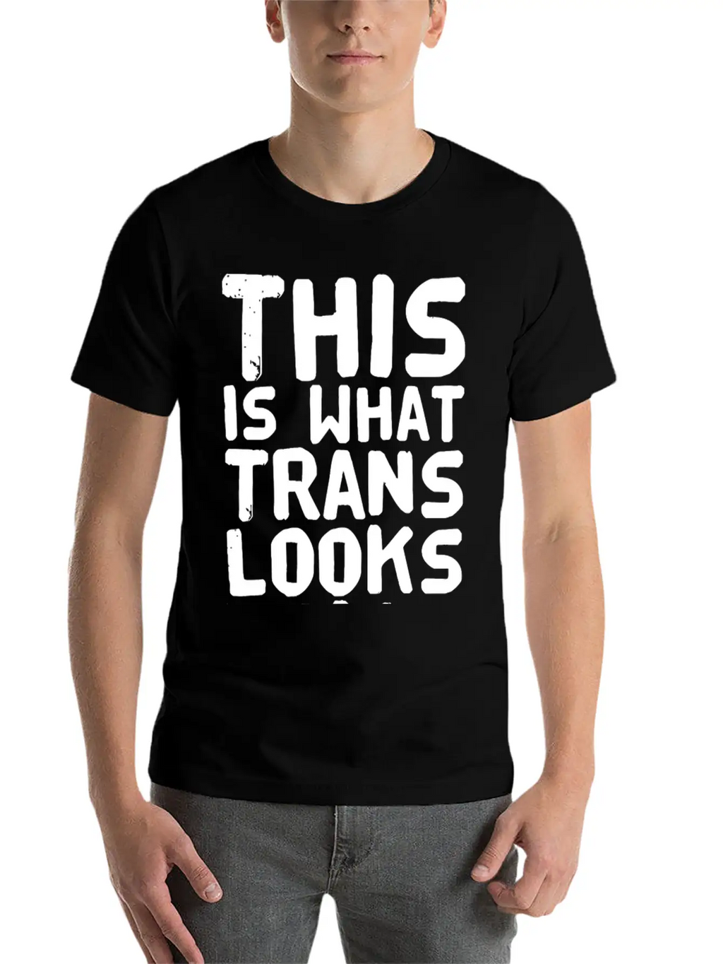 Trans - This Is What Trans Looks Like Relaxed Everyday Tee – Lightweight And Durable Cotton