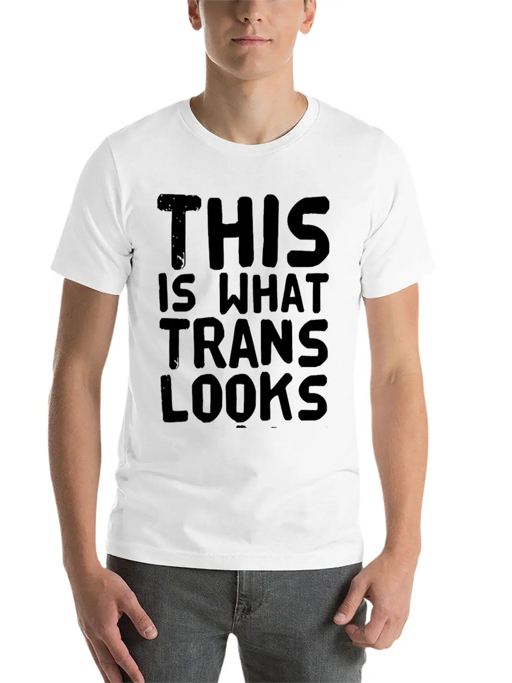 Trans - This Is What Trans Looks Like Relaxed Everyday Tee – Lightweight And Durable Cotton