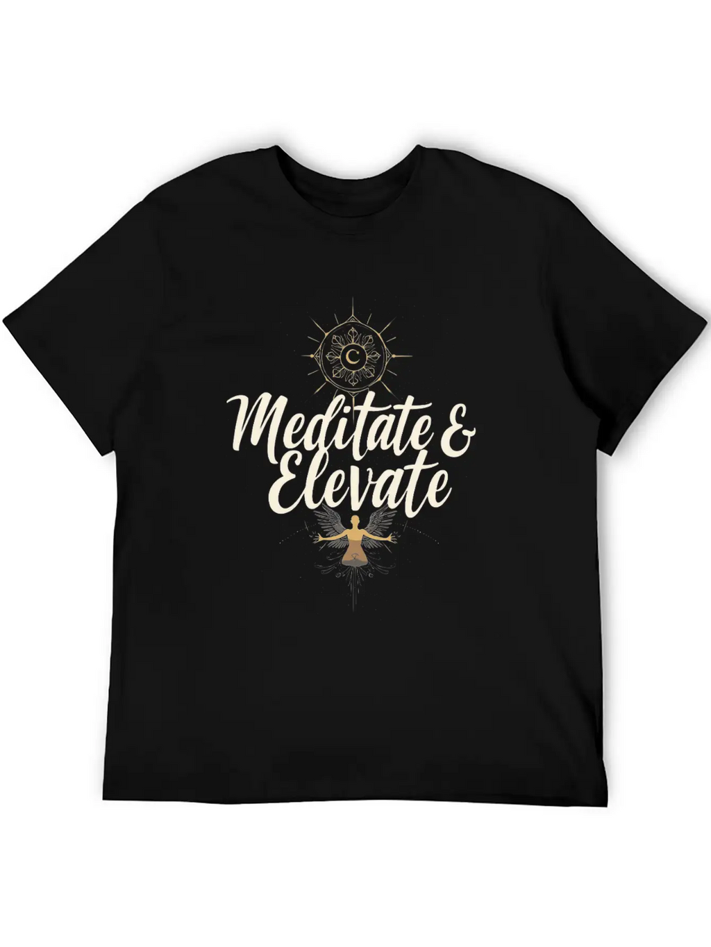 Transcendental Meditation Mindfulness Spiritual Breathable Graphic T-Shirt – Perfect For Casual Days