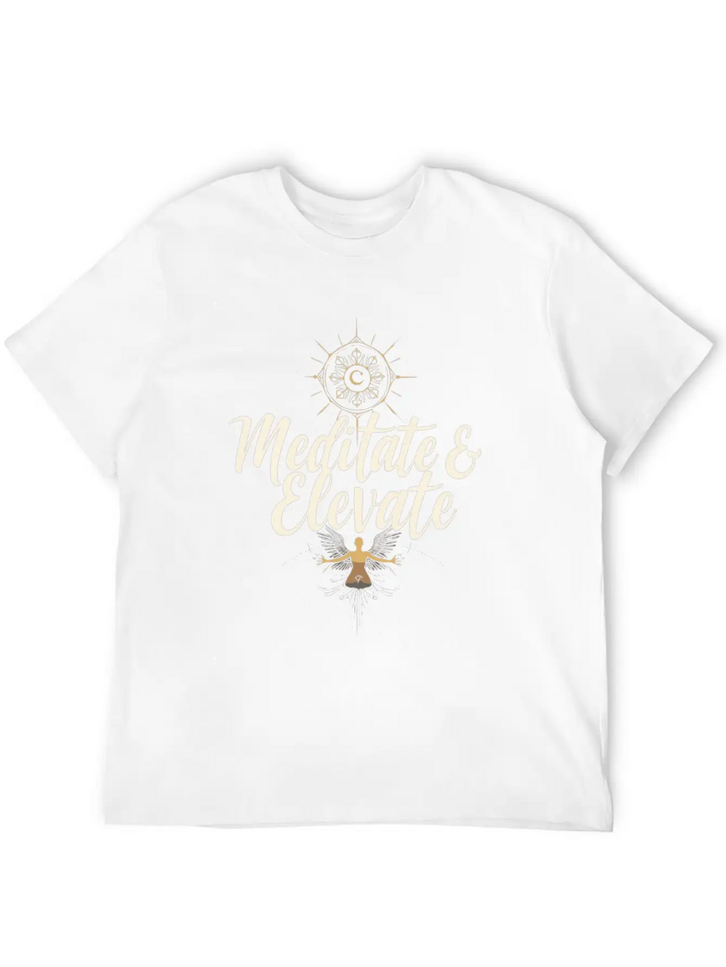 Transcendental Meditation Mindfulness Spiritual Breathable Graphic T-Shirt – Perfect For Casual Days