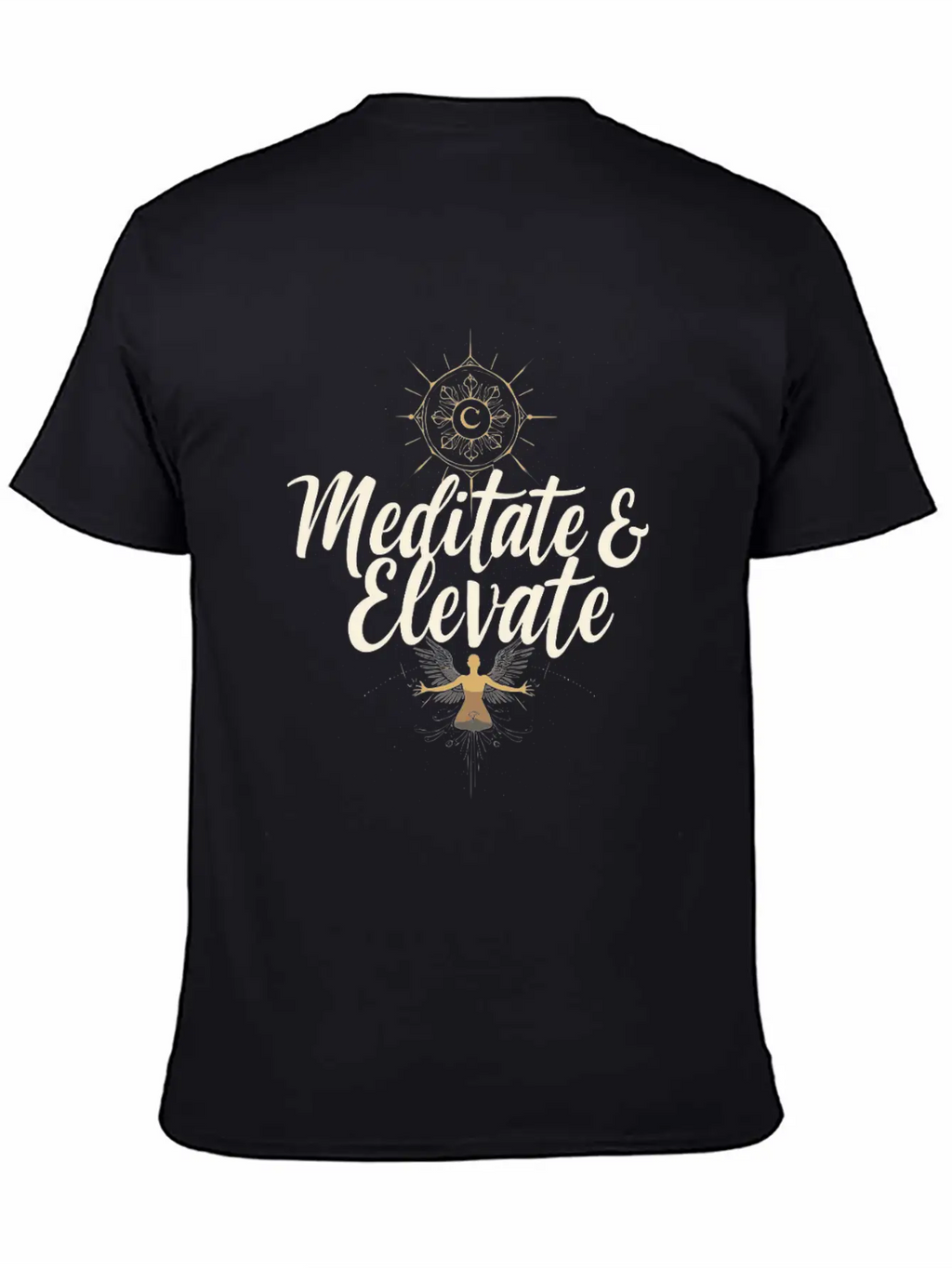 Transcendental Meditation Mindfulness Spiritual Breathable Graphic T-Shirt – Perfect For Casual Days