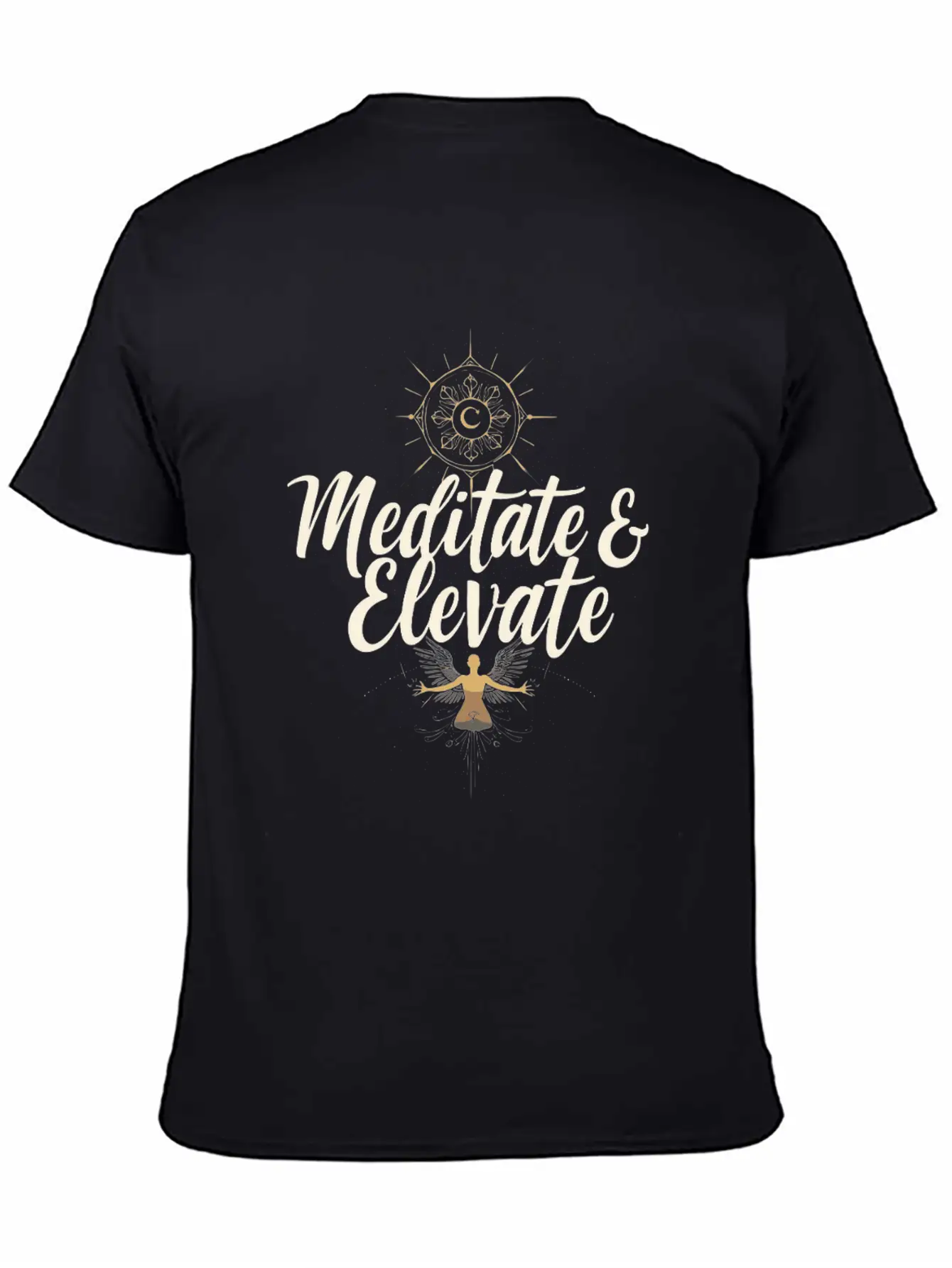 Transcendental Meditation Mindfulness Spiritual Breathable Graphic T-Shirt – Perfect For Casual Days