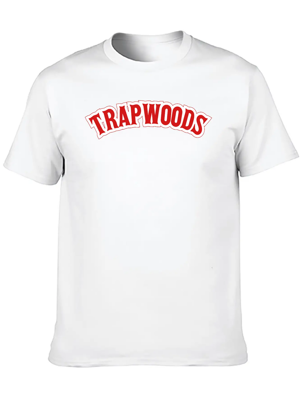 Trap Woods Font Breathable Graphic T-Shirt – Perfect For Casual Days
