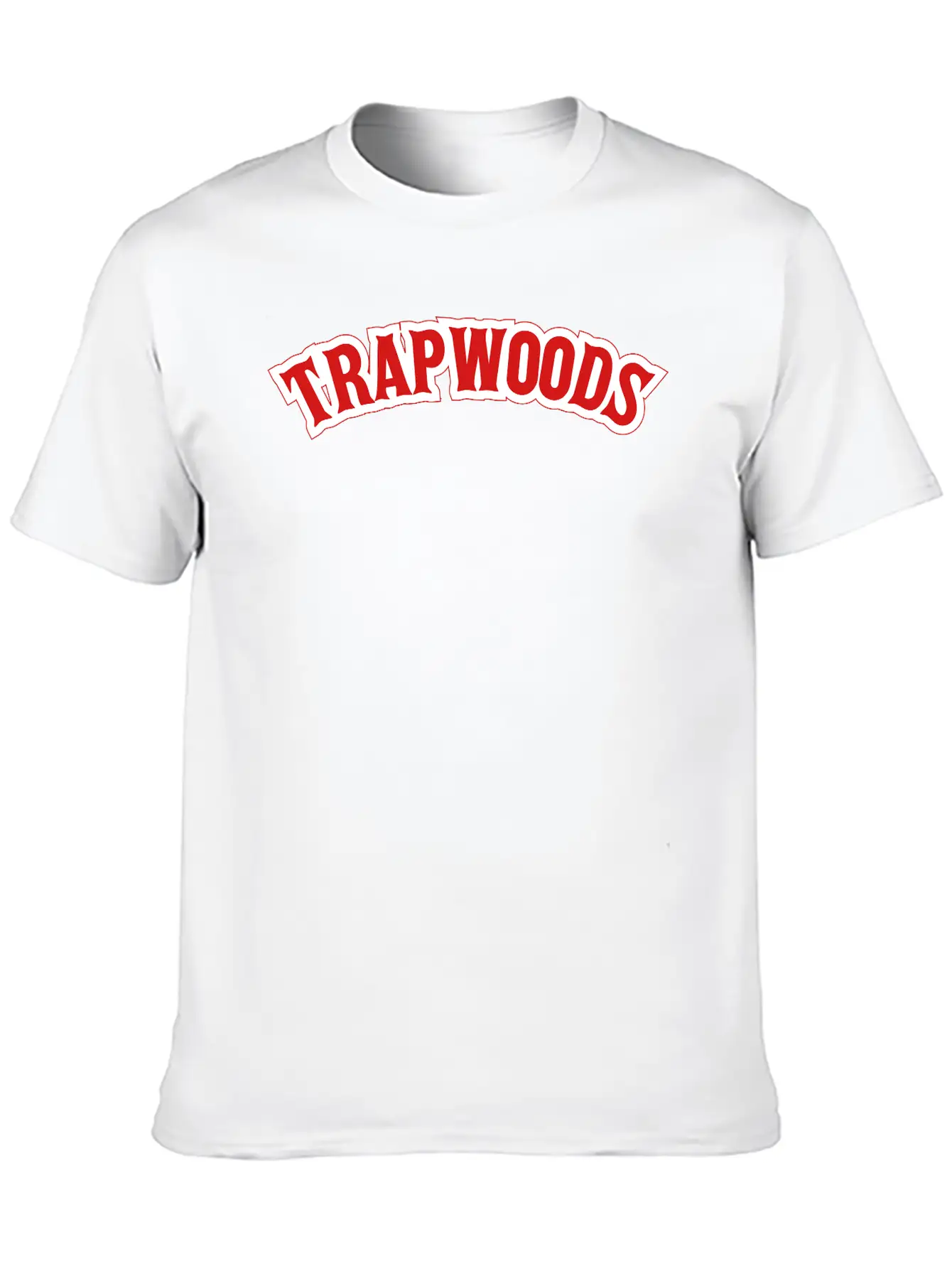 Trap Woods Font Breathable Graphic T-Shirt – Perfect For Casual Days