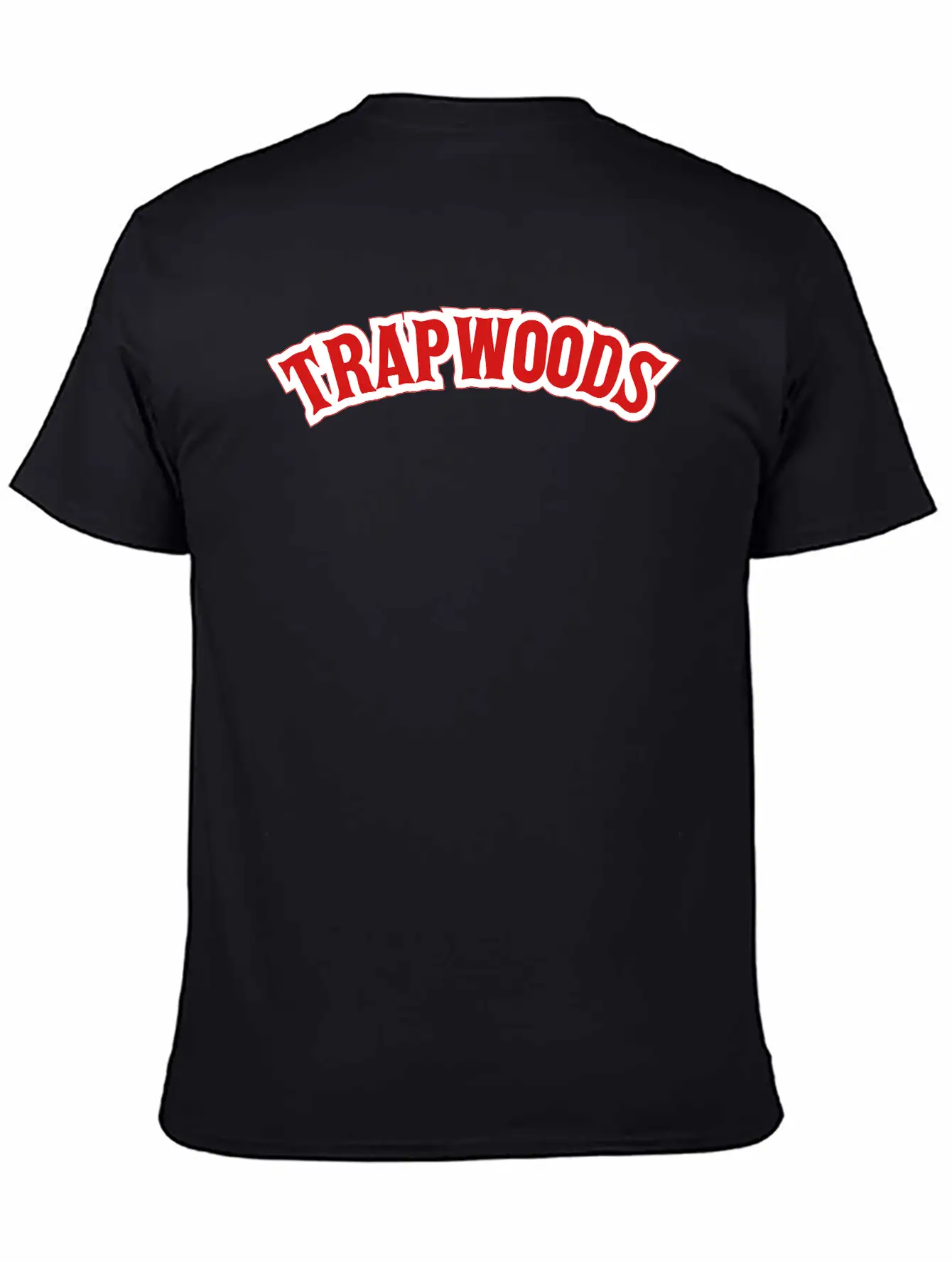 Trap Woods Font Breathable Graphic T-Shirt – Perfect For Casual Days