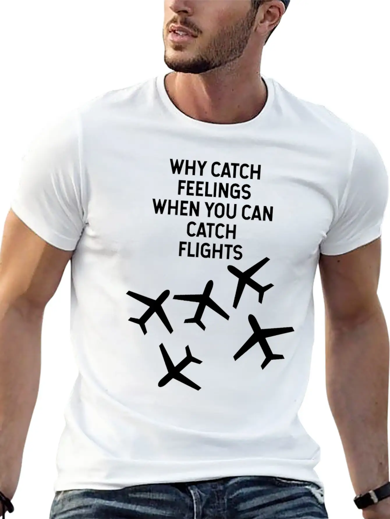 TRAVEL Basic Graphic T-Shirt – Daily Comfort In Soft Cotton
