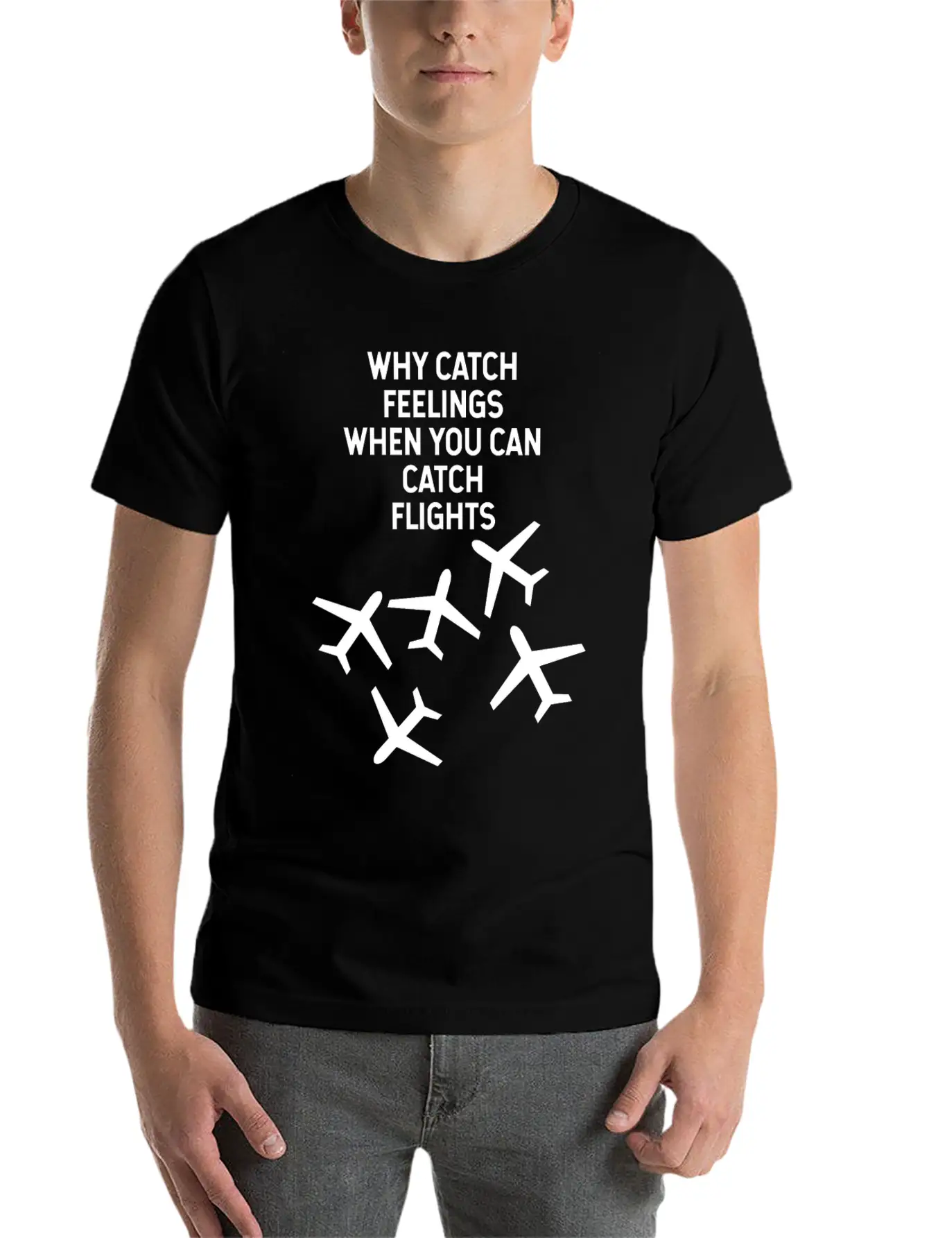 TRAVEL Basic Graphic T-Shirt – Daily Comfort In Soft Cotton