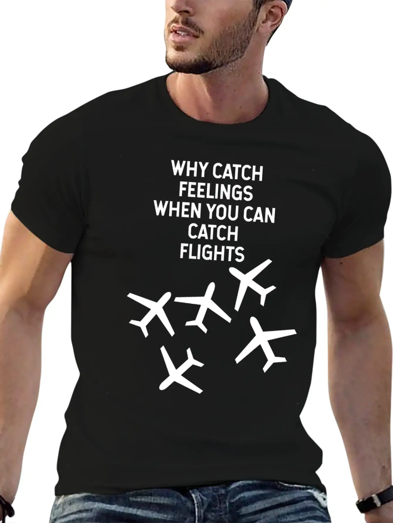 TRAVEL Basic Graphic T-Shirt – Daily Comfort In Soft Cotton