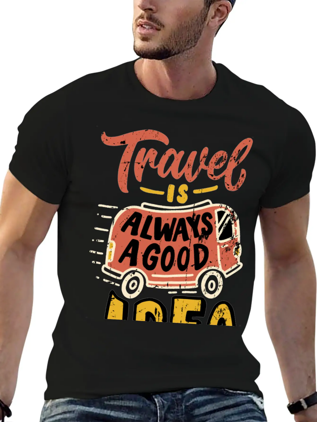 Travel Essential Cotton Tee For Daily Outfits – Unisex Style