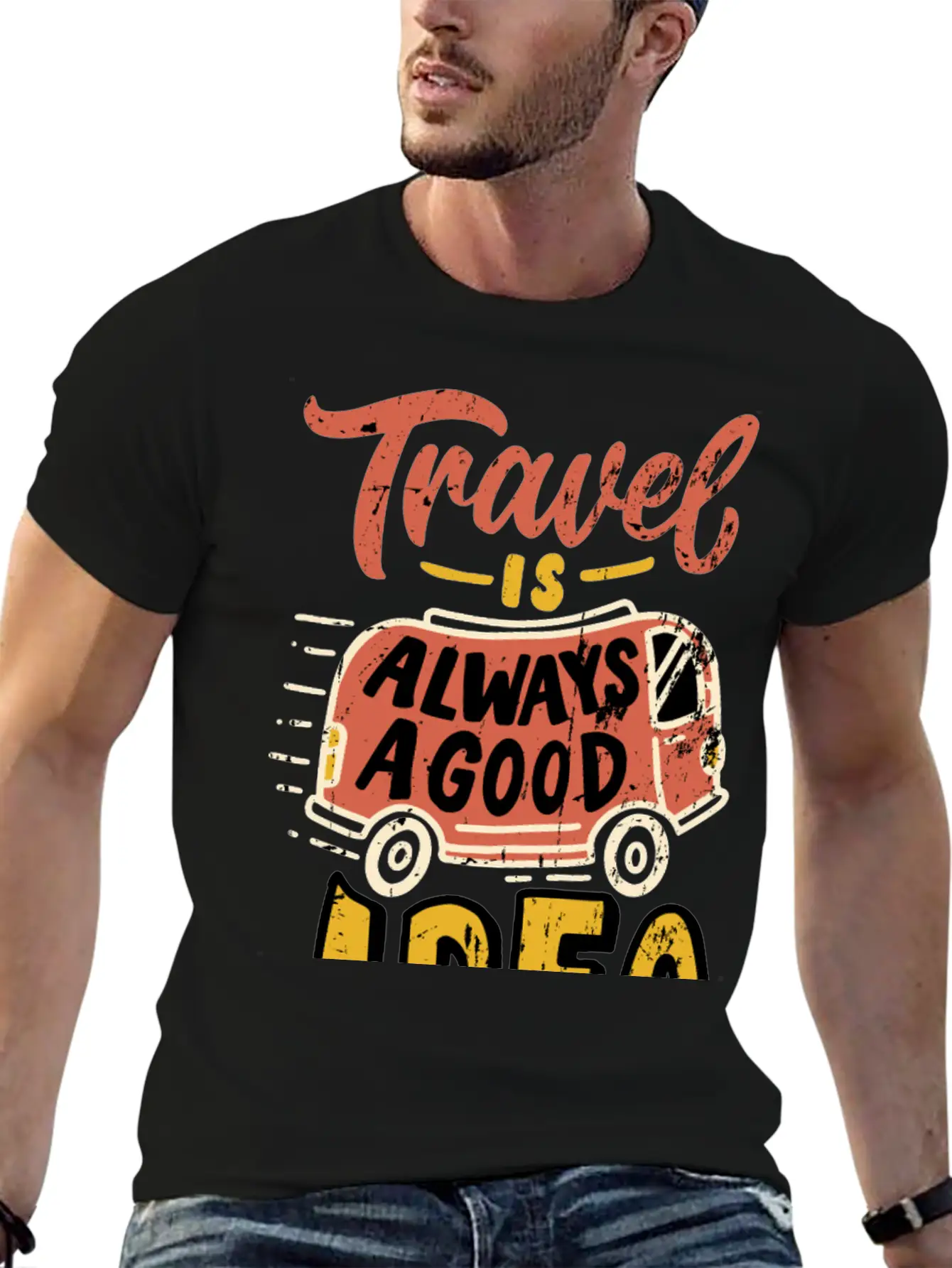 Travel Essential Cotton Tee For Daily Outfits – Unisex Style