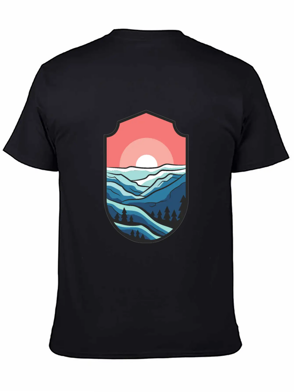 Travel Sunrise Valley Breathable Graphic T-Shirt – Perfect For Casual Days