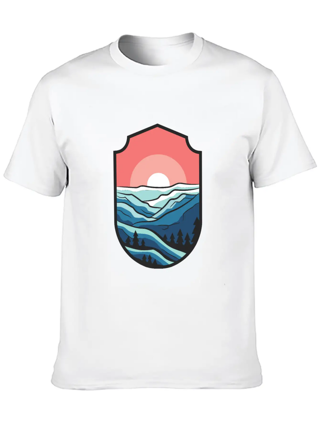 Travel Sunrise Valley Breathable Graphic T-Shirt – Perfect For Casual Days