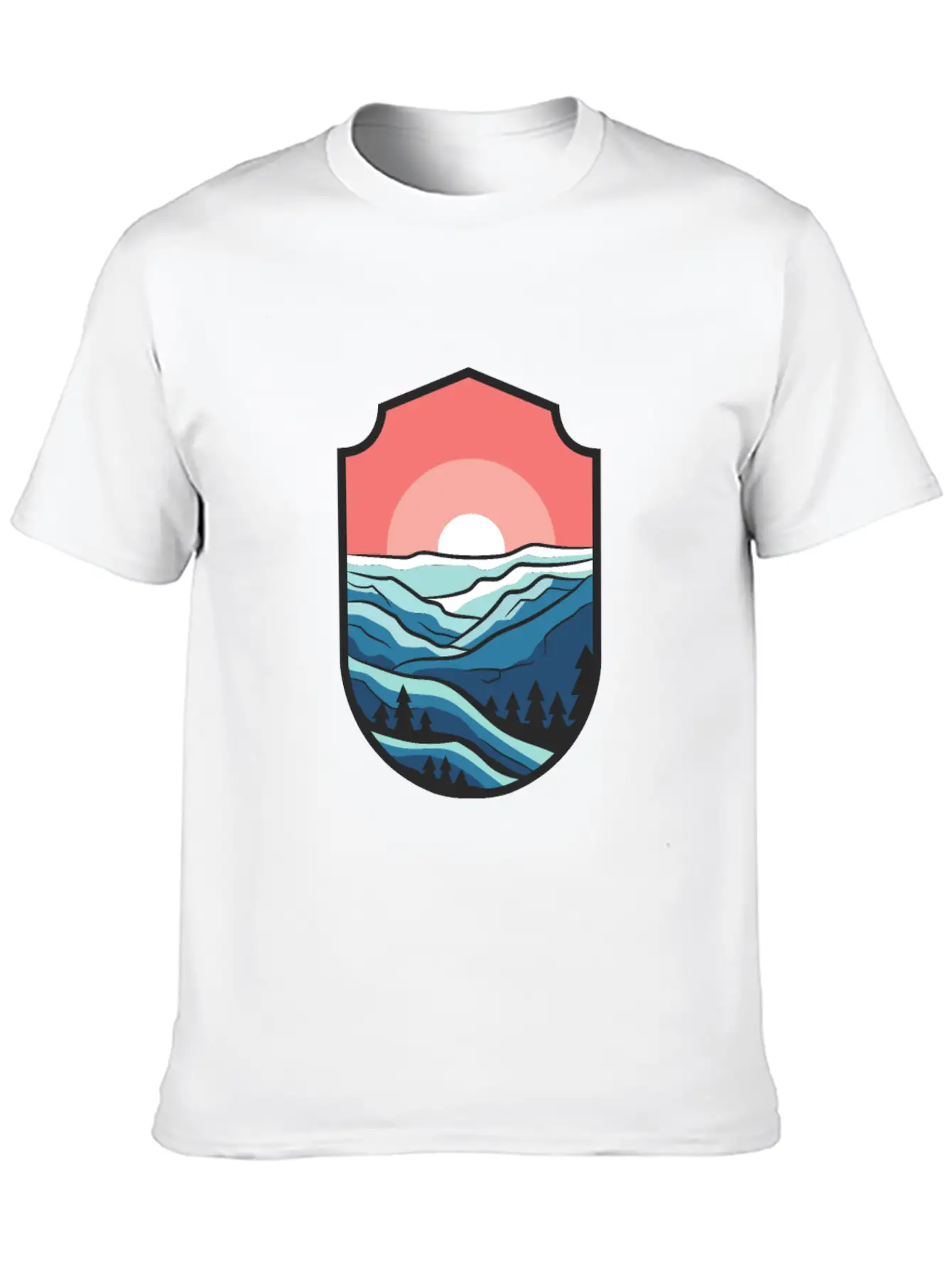 Travel Sunrise Valley Breathable Graphic T-Shirt – Perfect For Casual Days