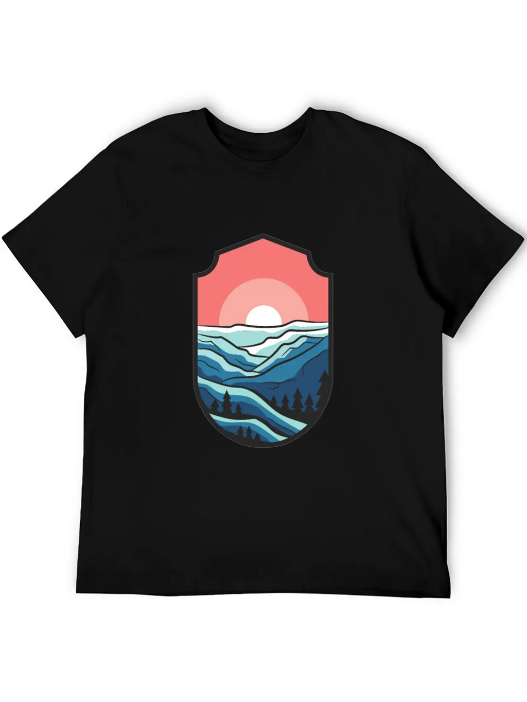 Travel Sunrise Valley Breathable Graphic T-Shirt – Perfect For Casual Days