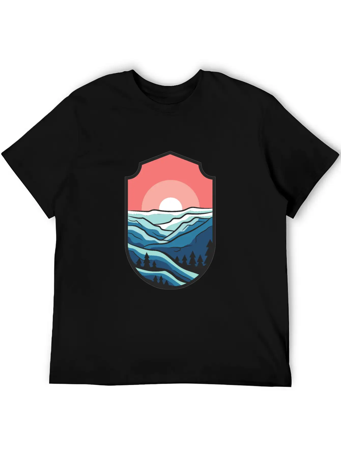 Travel Sunrise Valley Breathable Graphic T-Shirt – Perfect For Casual Days