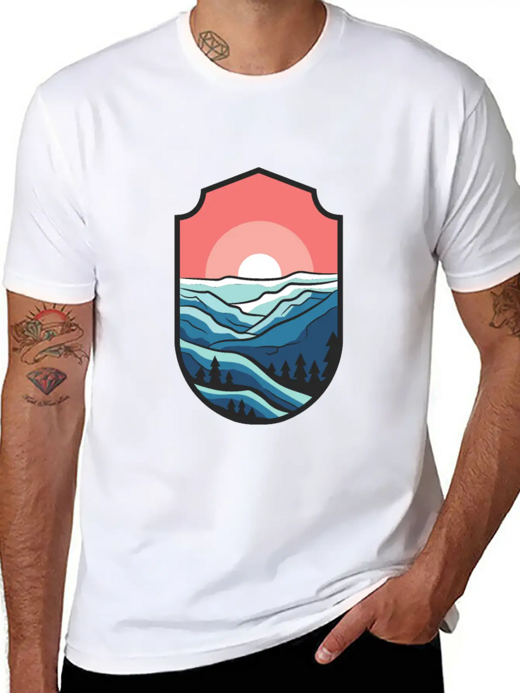 Travel Sunrise Valley Breathable Graphic T-Shirt – Perfect For Casual Days